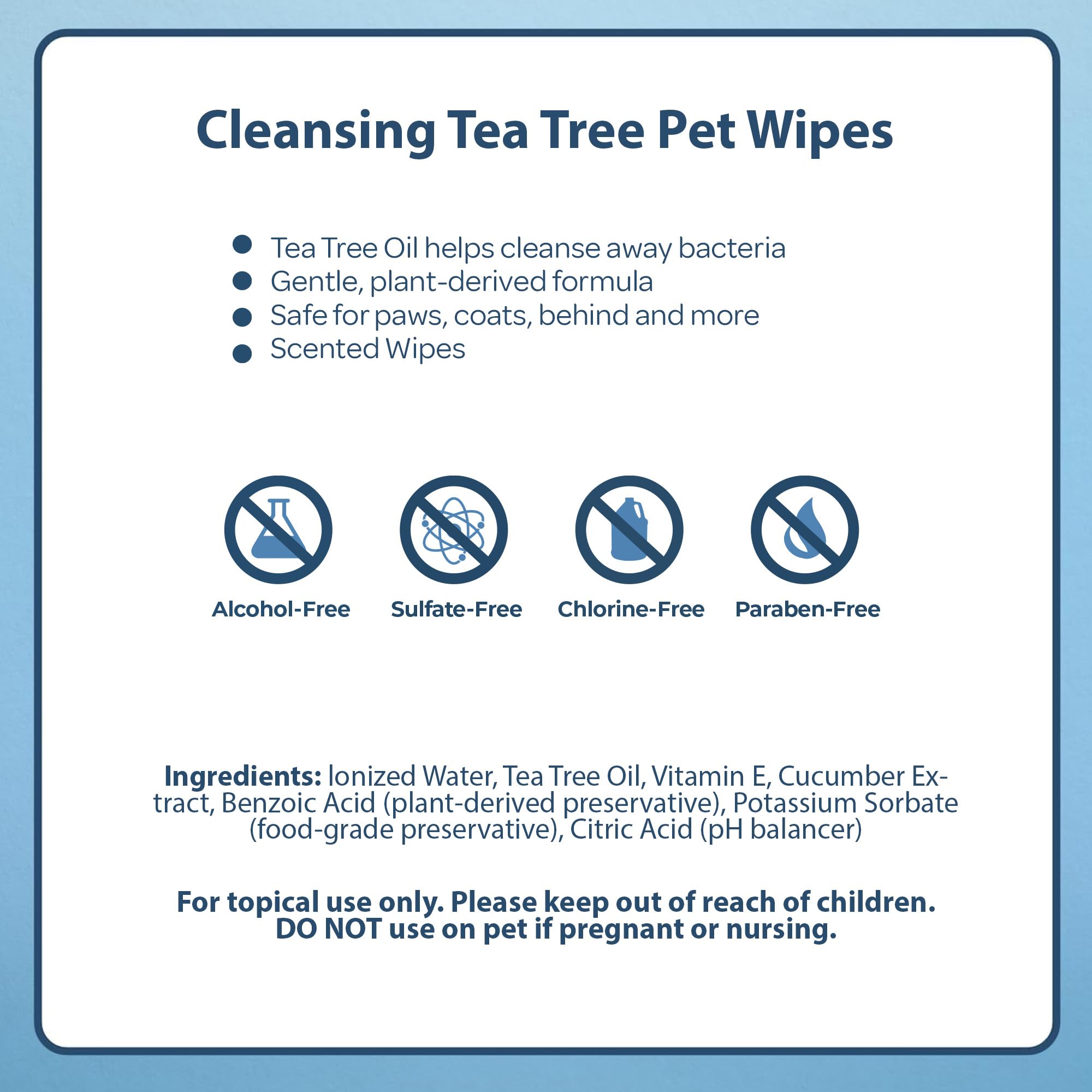 Best Pet Supplies Pet Wipes For Dogs - Dog Wipes Cleaning Deodorizing, For Coats, Ears, Paws - Cleansing, Tea Tree, 400 Count