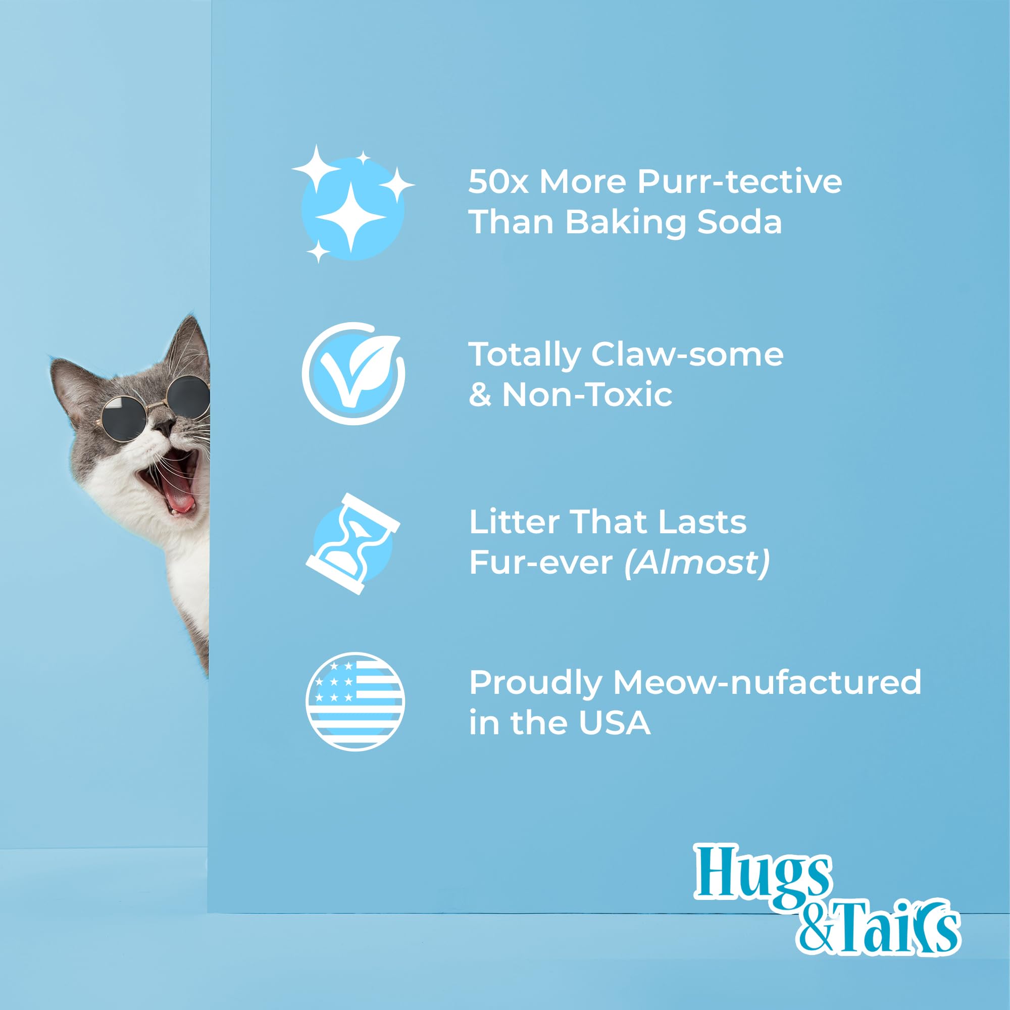 Cat Litter Deodorizer, Pet Safe Litter Box Odor Eliminator & Housebreaking Aid for Cats, Kittens, & Small Pets, Natural Non Toxi