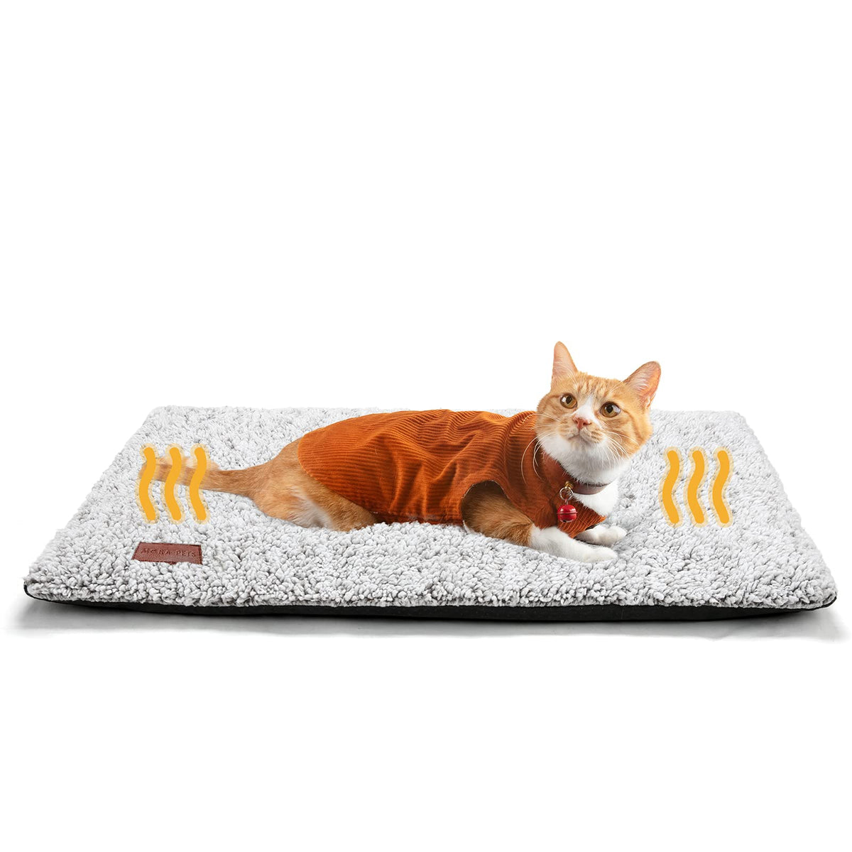 Self Warming Cat Bed Self Heating Cat Dog Mat 24 X 18 Inch Extra Warm Thermal Pet Pad For Indoor Outdoor Pets With Removable Cover Non-Slip Bottom Washable Light Gray