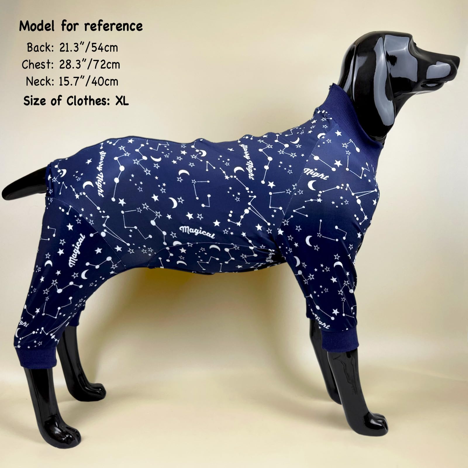 D.E.E Large Dog Shirts Unicorn Galaxy Pattern Printed Dog Shirts For Large Dogs Big Dog Clothes Dog Tank Top Stretchy (Zipgalaxy