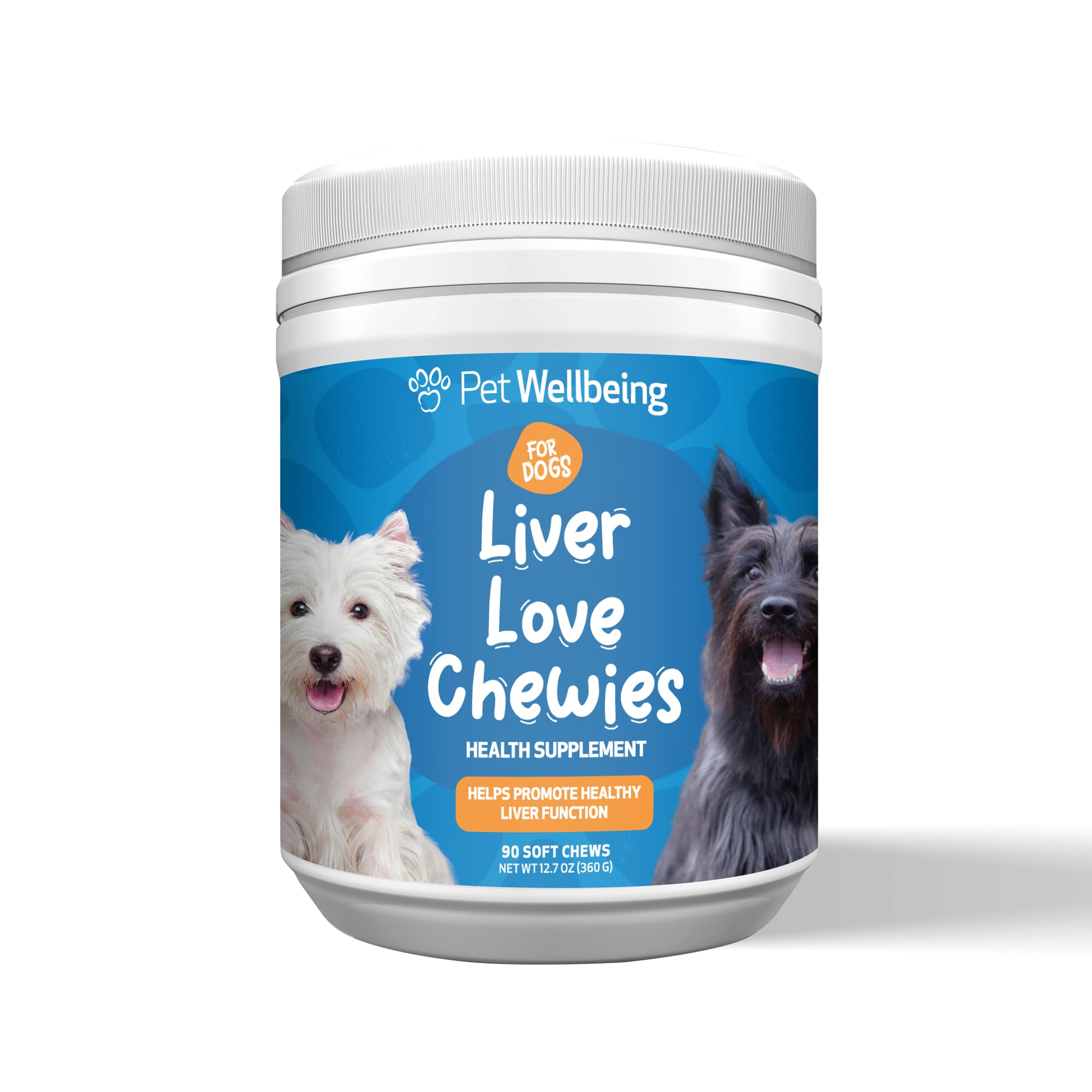 Pet Wellbeing Liver Love Chewies for Dogs - Veterinarian-Formulated - Supports Healthy Liver Function, Detoxification, Antioxida