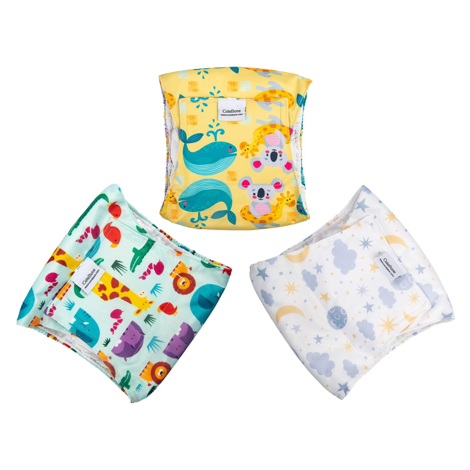 Cutebone Belly Band For Dogs Male Reusable Diapers Washable Wrap Dm35S