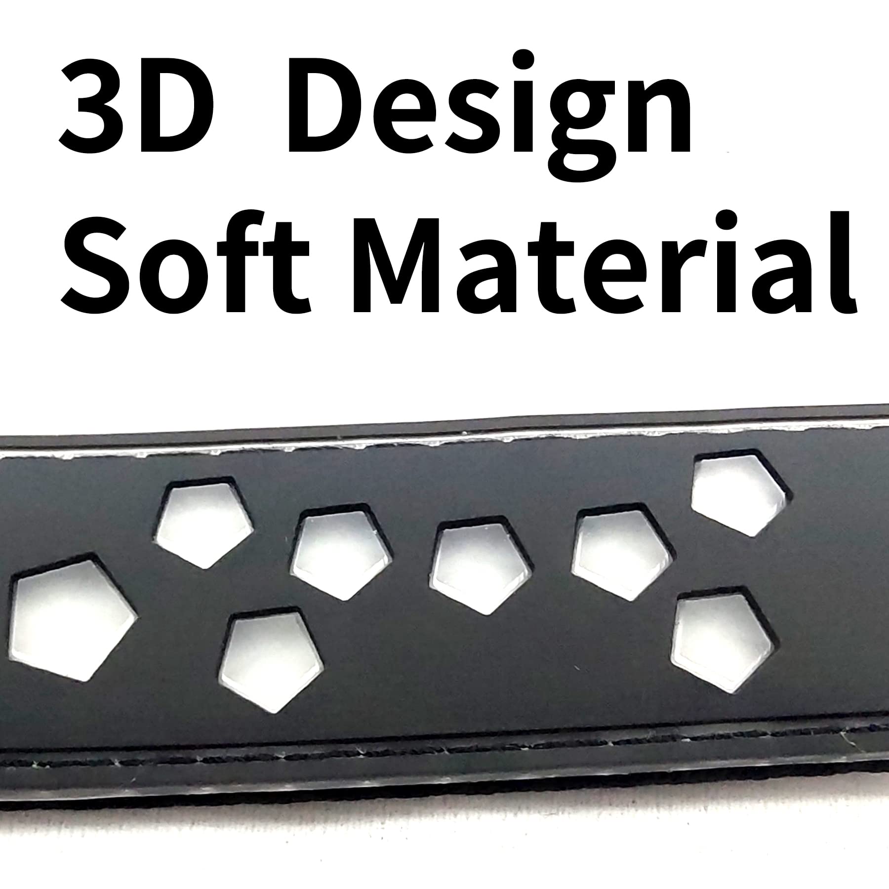 Dogled Usb-C Led Light Up Dog Collar, 3D Design Comfortable And Soft Material,Multicolored Lighting,Night Dog Collar (St, S(11.8