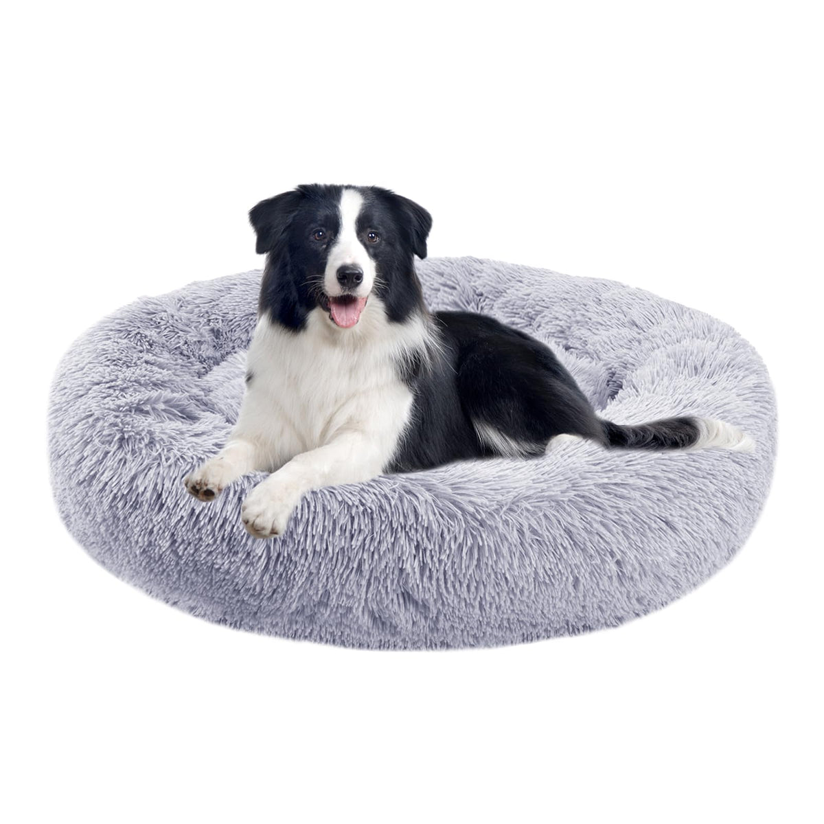 Dog Bed For Small Medium Large Dogs, 27 Inch Calming Dogs Bed, Washable-Round Cozy Soft Pet Bed For Puppy And Kitten With Slip-R