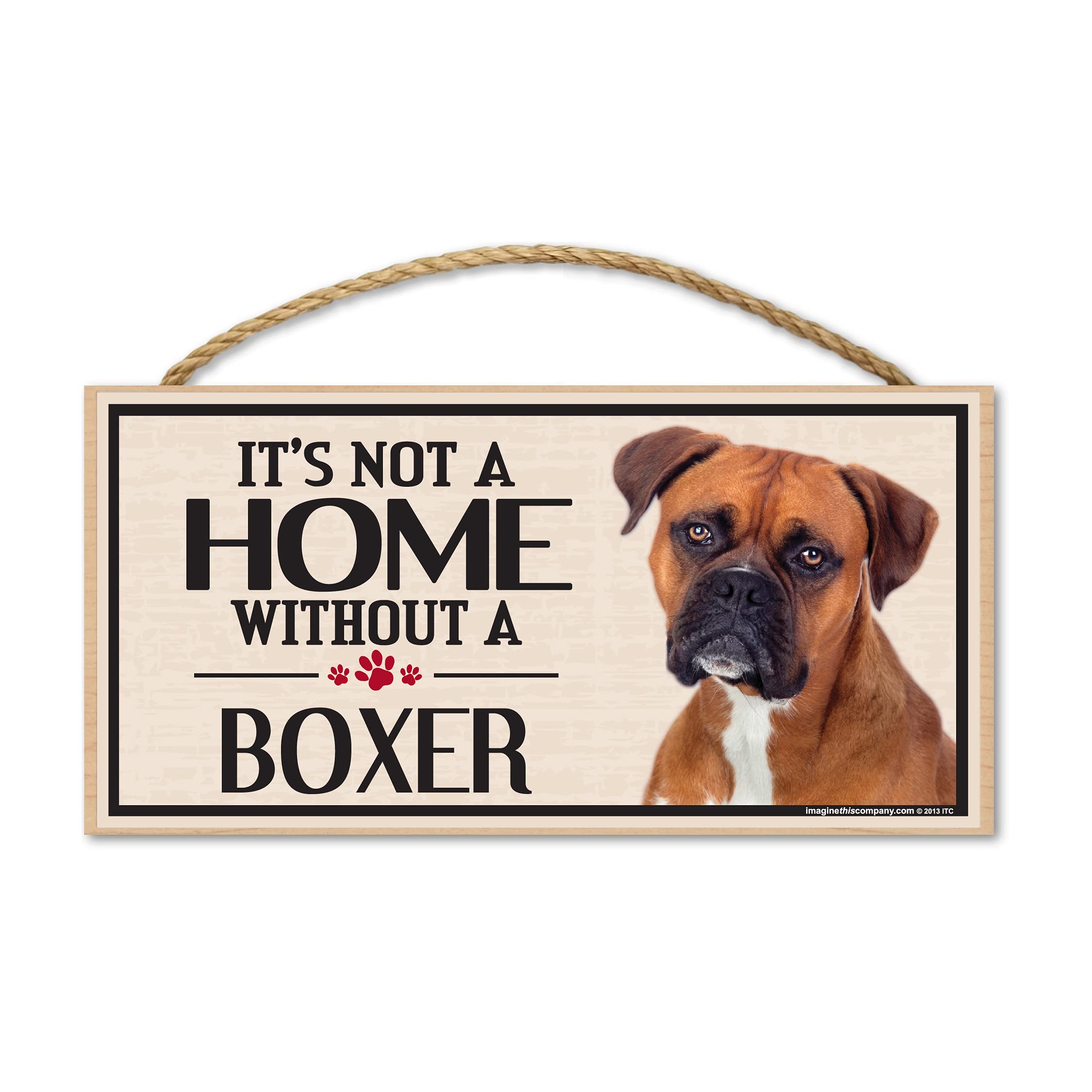 Imagine This Wood Sign For Boxer Dog Breeds