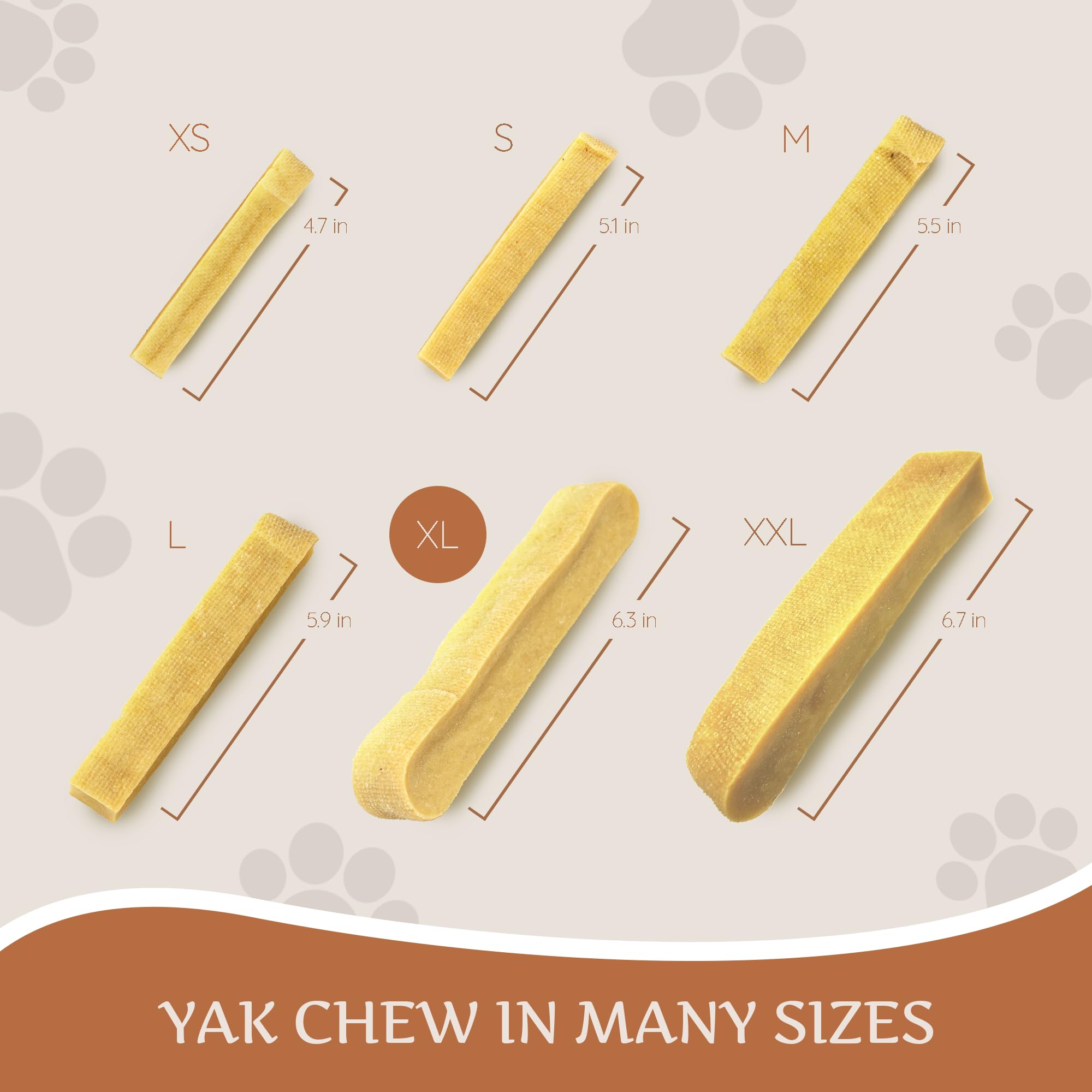 Wildfang Natural Yak Chews for Dogs, Hard Yak Cheese Dog Chews from Cow Milk - 3 Pack Cheese Yak Chews for Large Dogs & Small Do