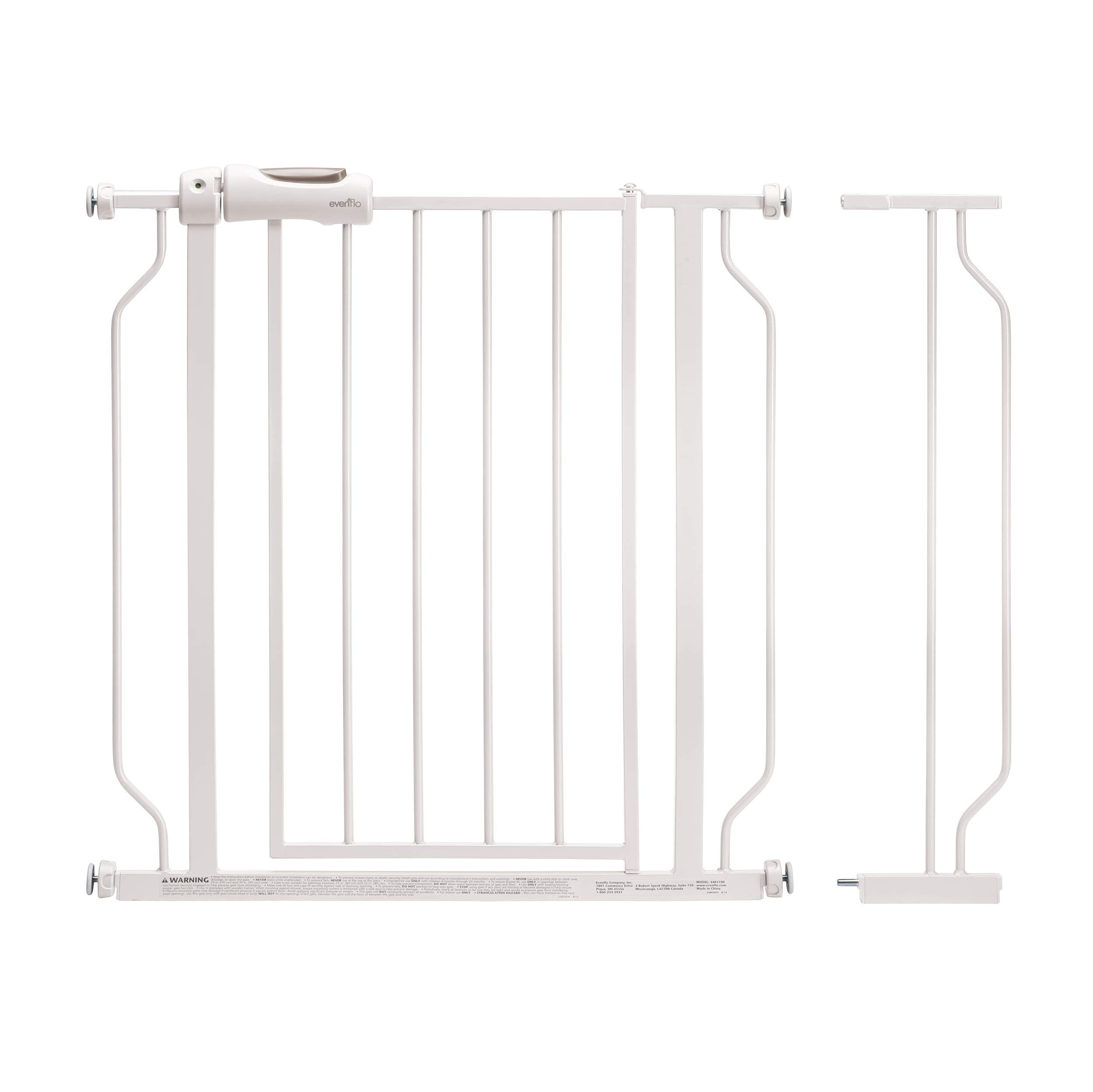 Evenflo Easy Walk-Thru Pressure-Mounted Pass-Through Gate (White)