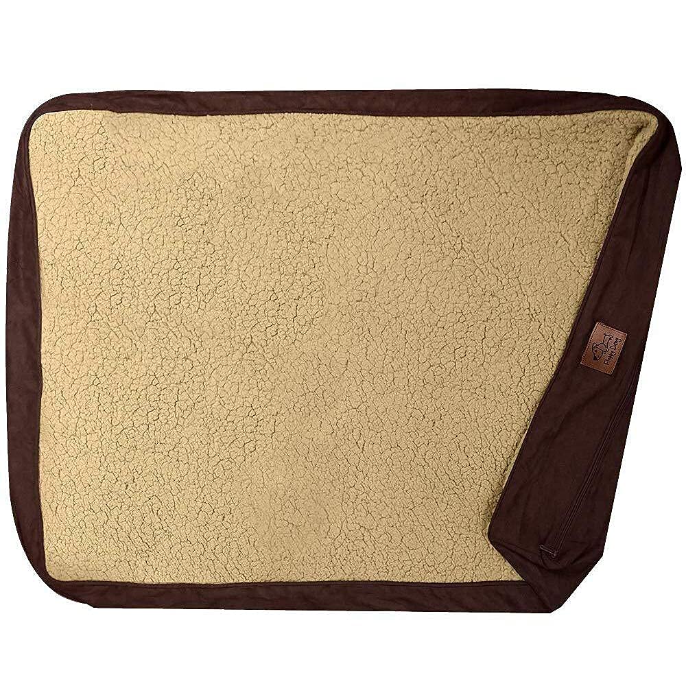 Floppy Dawg Universal Dog Bed Cover Replacement | Fits Extra Large Dog Beds Measuring 48 by 30 inches | Zippered Cover is Machin