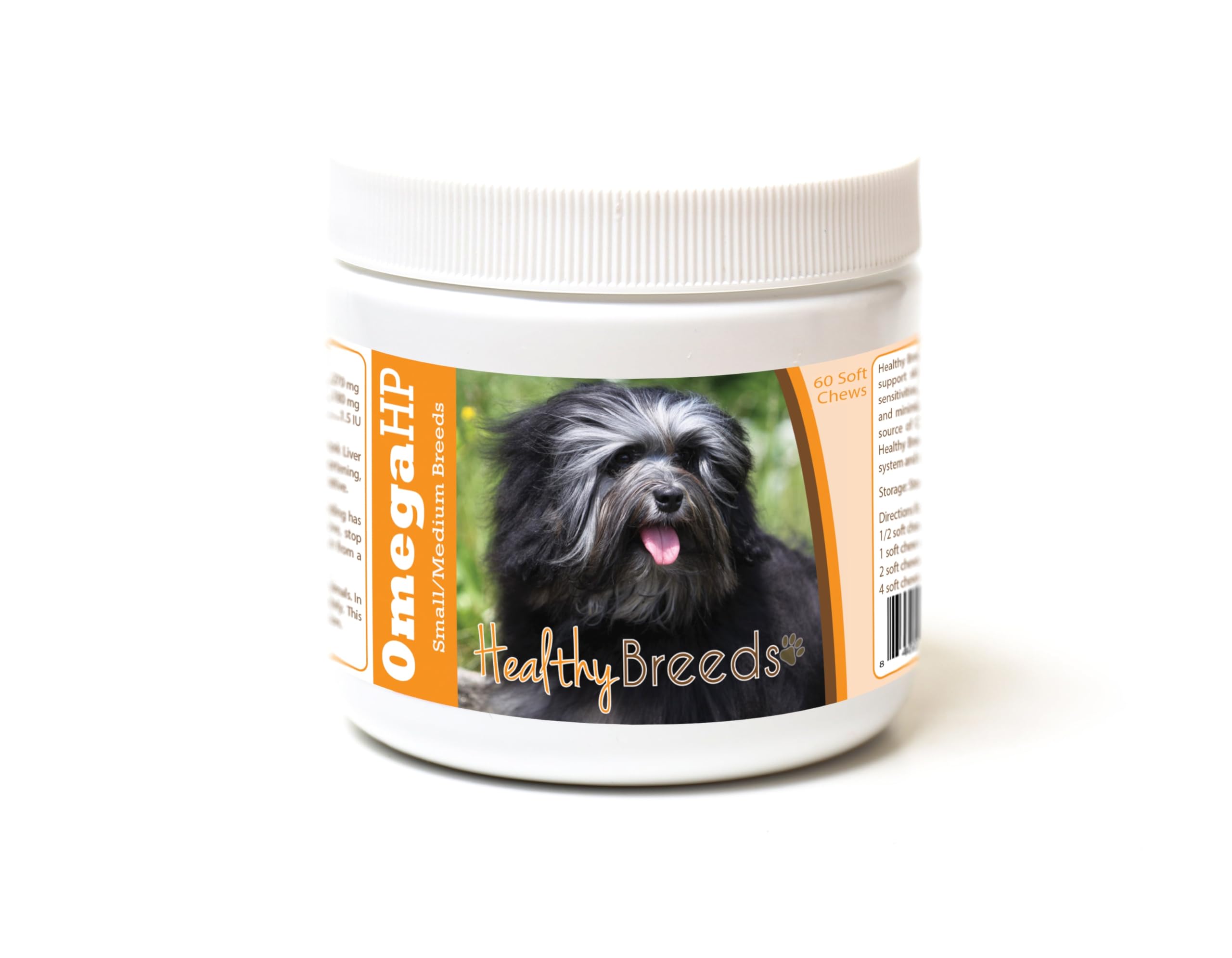 Healthy Breeds Lowchen Omega HP Fatty Acid Skin and Coat Support Soft Chews 60 Count