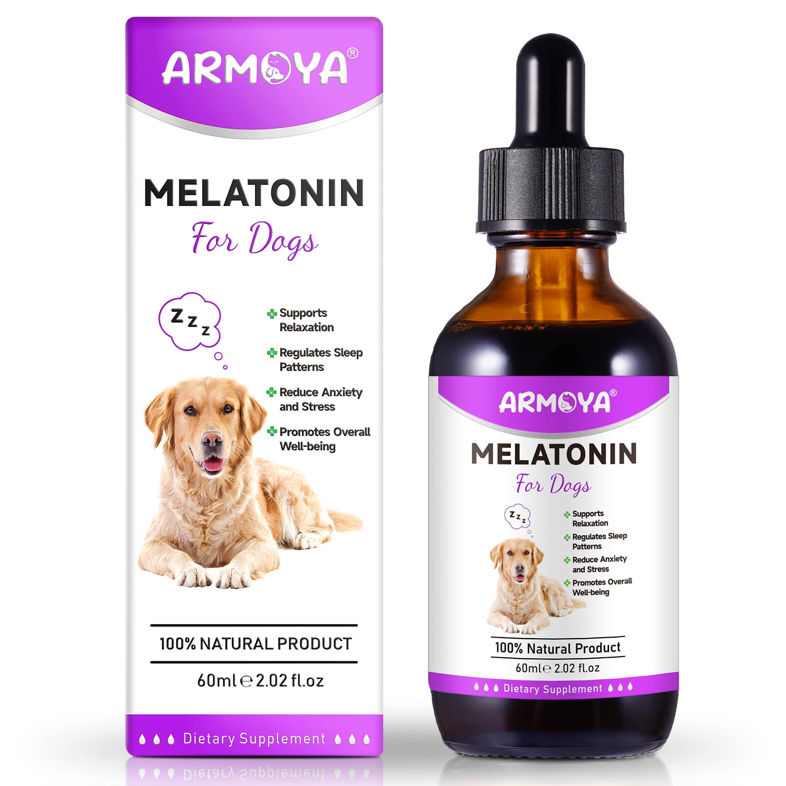 Dog Melatonin - Melatonin for Dogs - Dog Melatonin for Small Dogs - Cat Melatonin - Anxiety & Stress Relief - Promote Relaxation