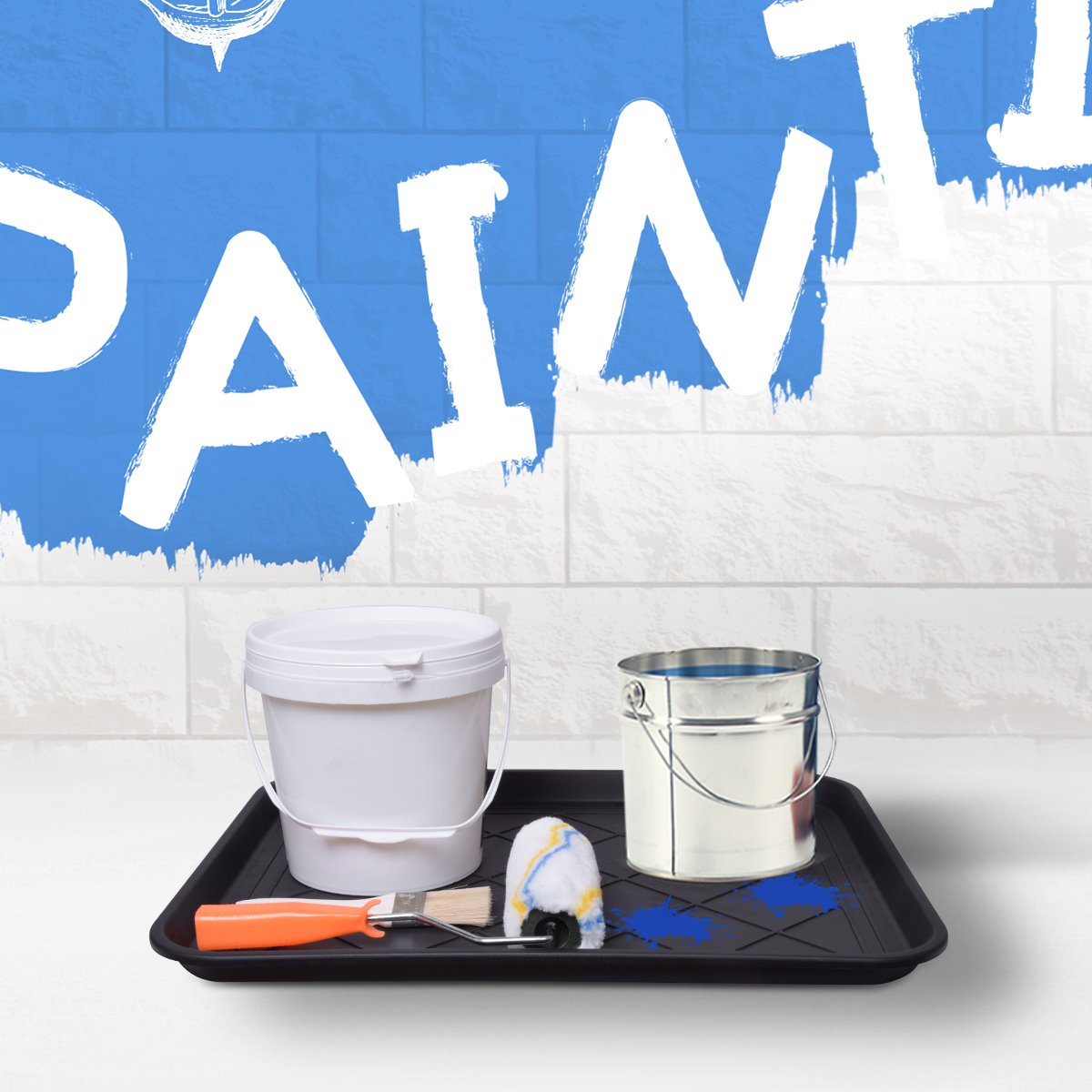 Home-Man Multi-Purpose Boot Tray Mat,Dog Bowl Tray,Waterproof For Indoor And Outdoor Floor Protection