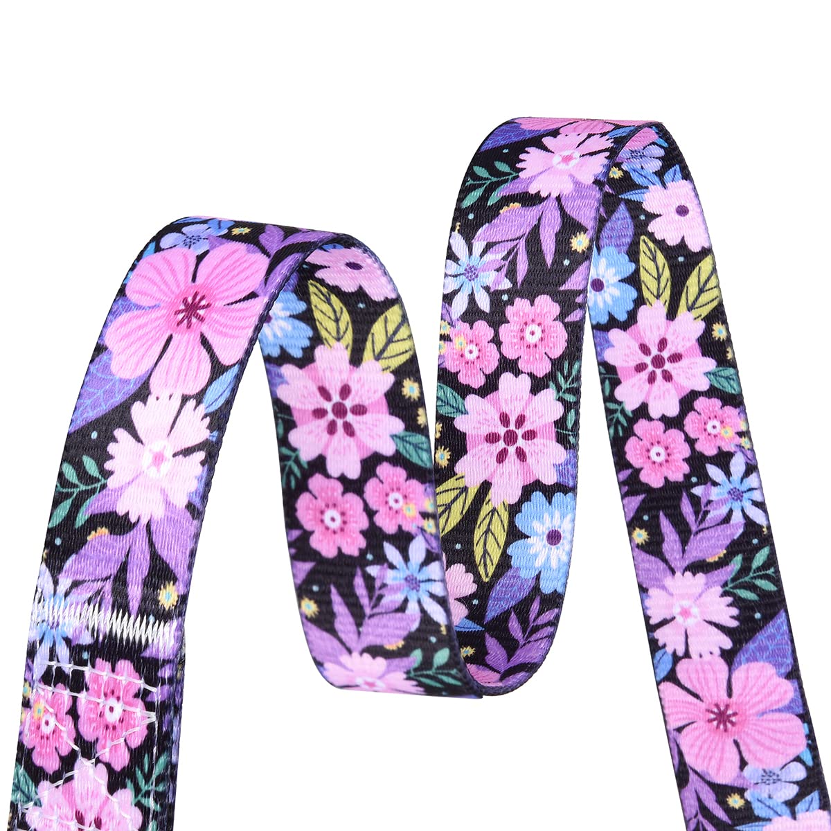 Mihqy Dog Collar And Leash Set With Bohemia Floral Tribal Geometric Patterns - Soft Ethnic Style Collar Adjustable For Small Medium Large Dogs(Pink Floral Set,L)