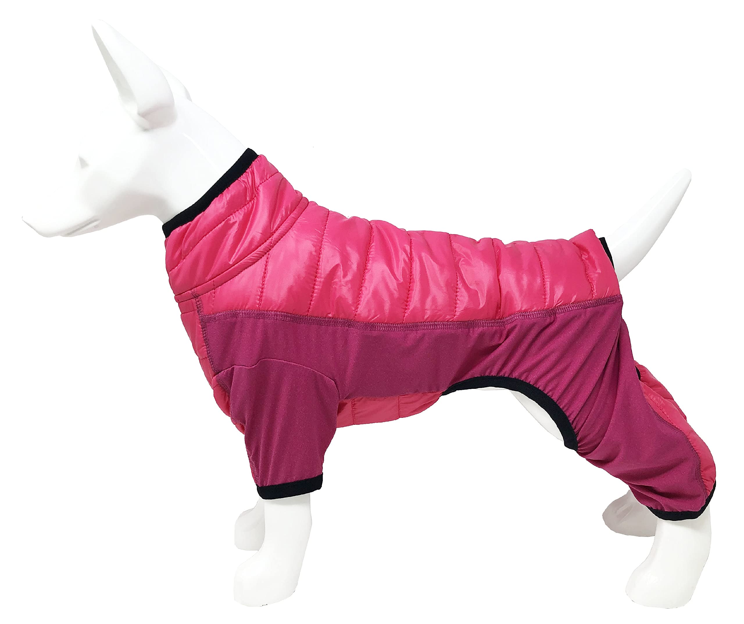 Pet Life Aura-Vent Lightweight 4-Season Stretch and Quick-Dry Full Body Dog Jacket, XL, Pink
