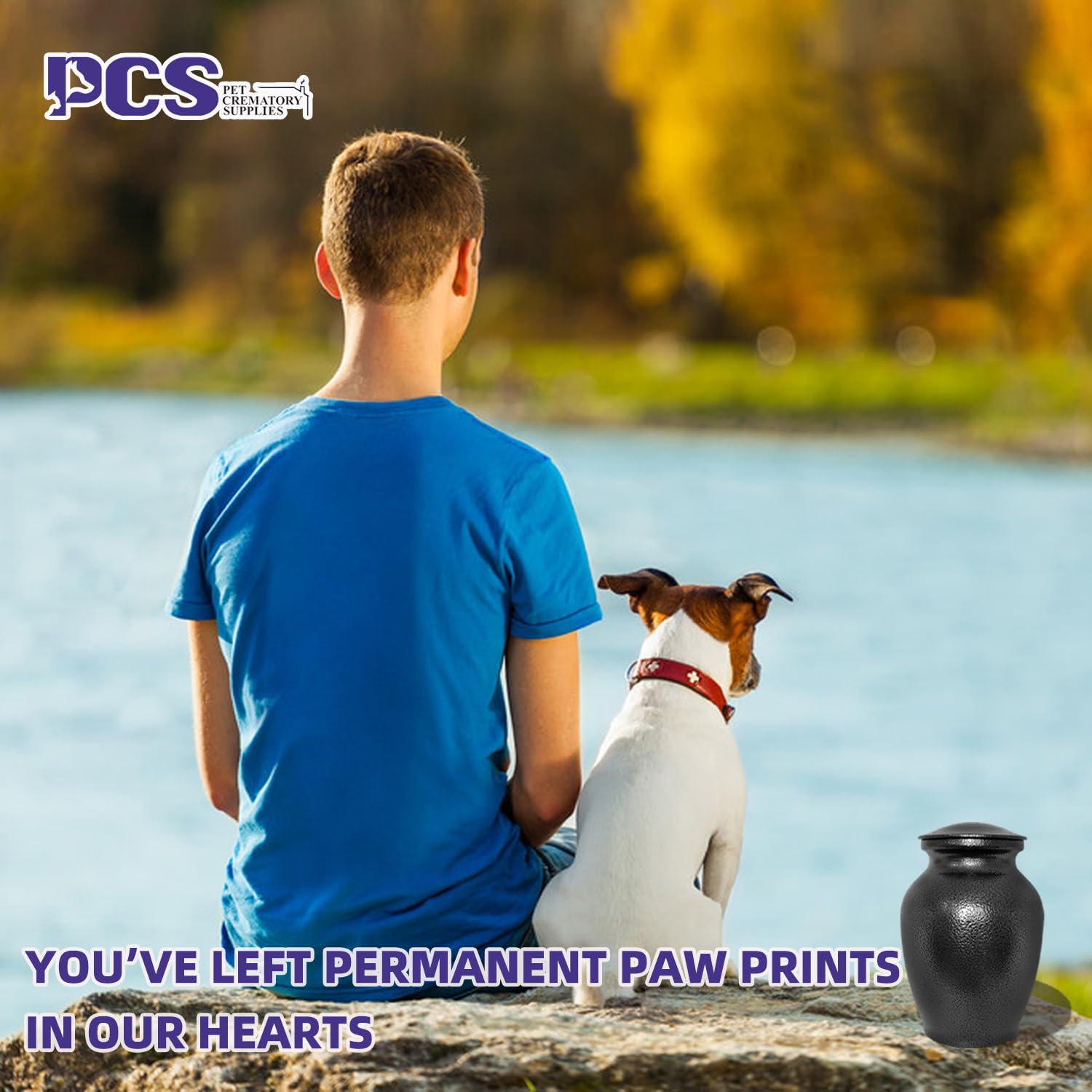 Pcs Pet Cremation Urns For Dogs Ashes, Dog Keepsake Memorial Urns For Ashes, Pet Textured Black Urn Medium