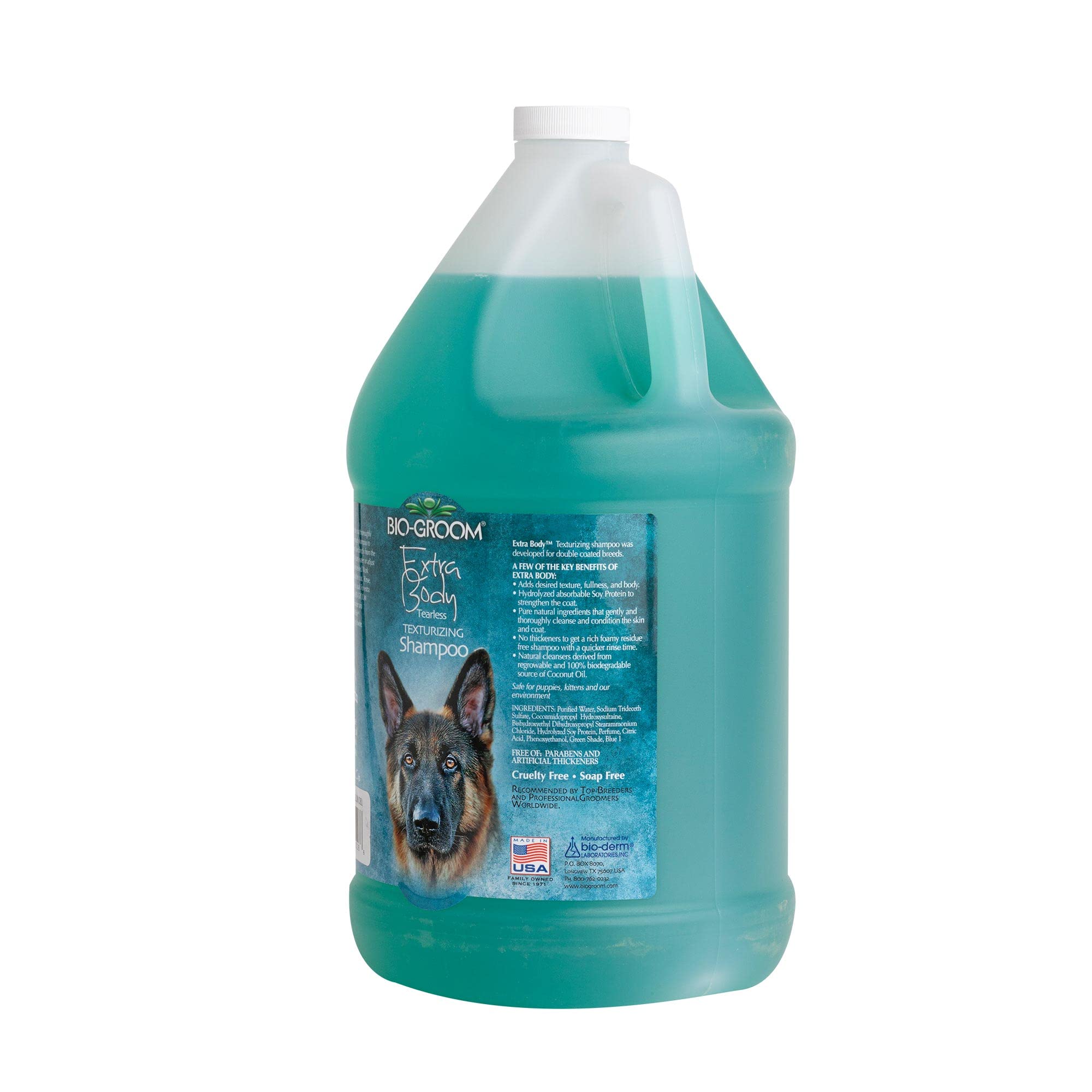Bio-Groom Extra Body Texturizing Dog Shampoo – Tearless Puppy Shampoo, Dog Bathing Supplies, Cruelty-Free, Cat & Dog Grooming Supplies, Made In Usa, Tear-Free Dog Products – 1 Gallon