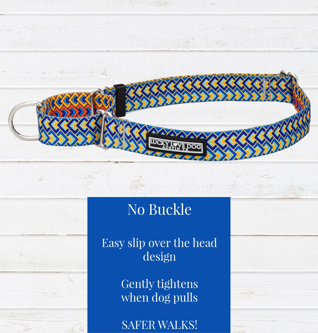Lucky Love Dog Martingale Collar And Leash Set, Premium No Slip Collar For Male Dogs, Comfortable & Soft Martingale Dog Collars,