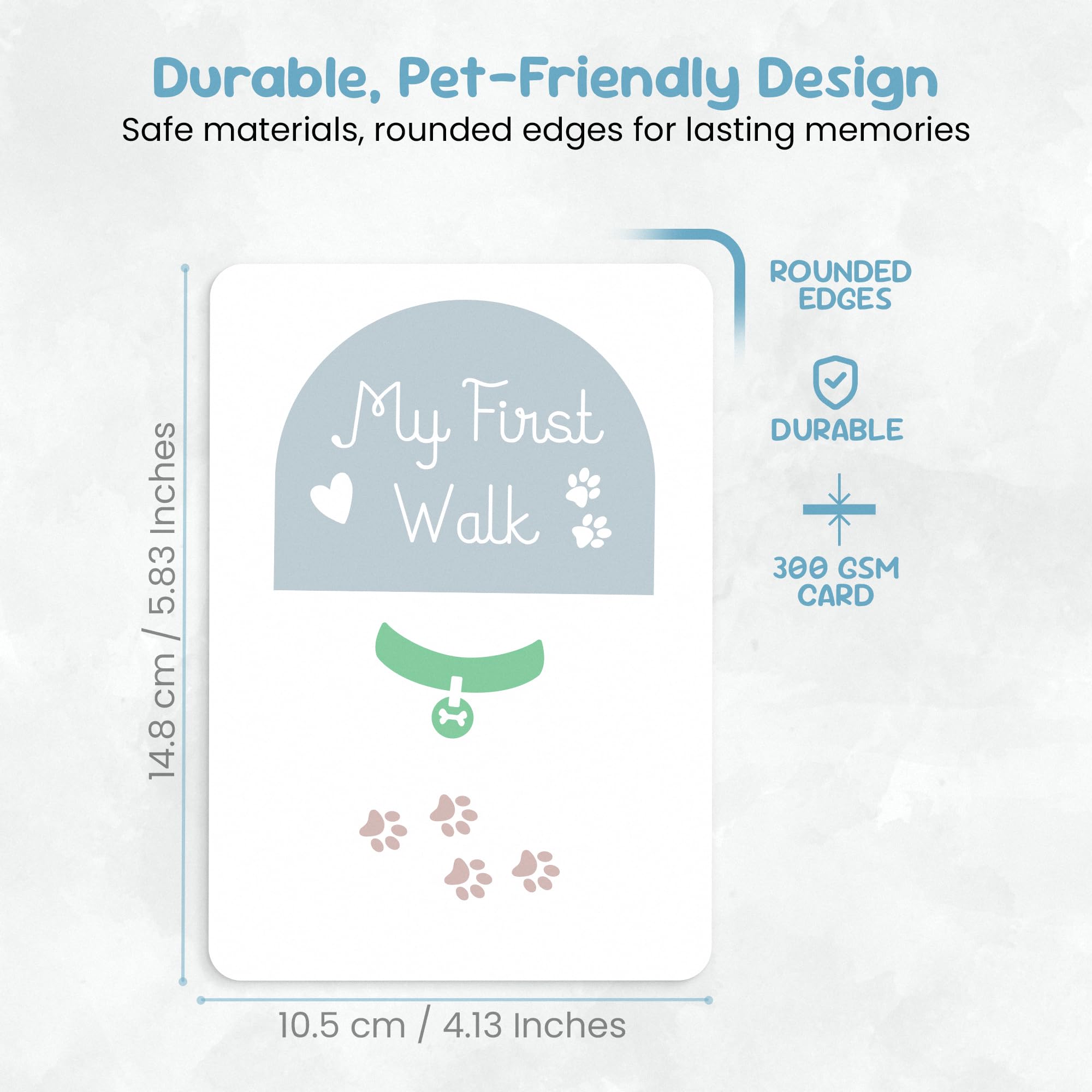 Pet Milestone Cards - Celebrate Your Pets Journey, Growth And Key Moments With Keepsake Cards - Perfect For Dogs, Cats, Puppies,