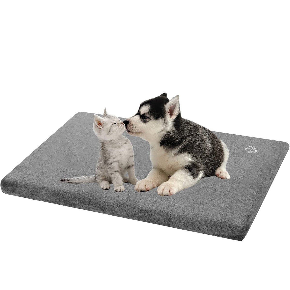 Empsign Stylish Dog Bed Mat Dog Crate Pad Mattress Reversible (Cool & Warm), Water Proof Linings, Removable Machine Washable Cov