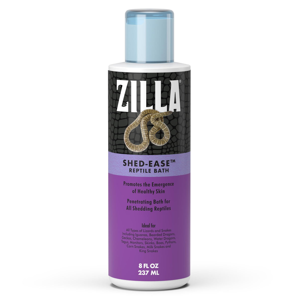 Zilla Shed-Ease Reptile Bath Treatment For Pet Lizards And Snakes, 8-Ounce