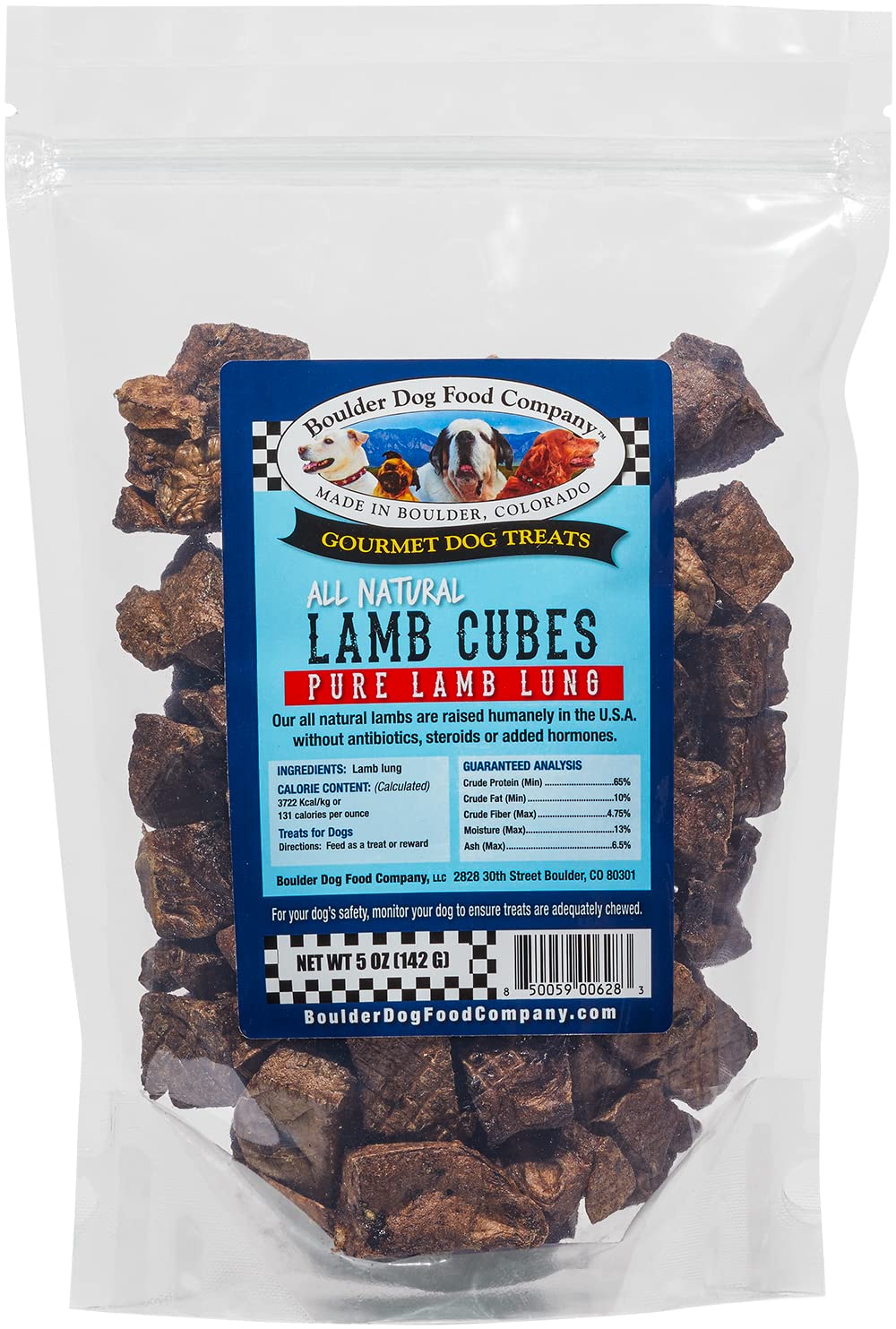 Lamb Cubes: Pure Lamb Dog Treats - All Natural Treats for Dogs. Vet Approved, Single Ingredient, Grain Free, Healthy & Nutritiou