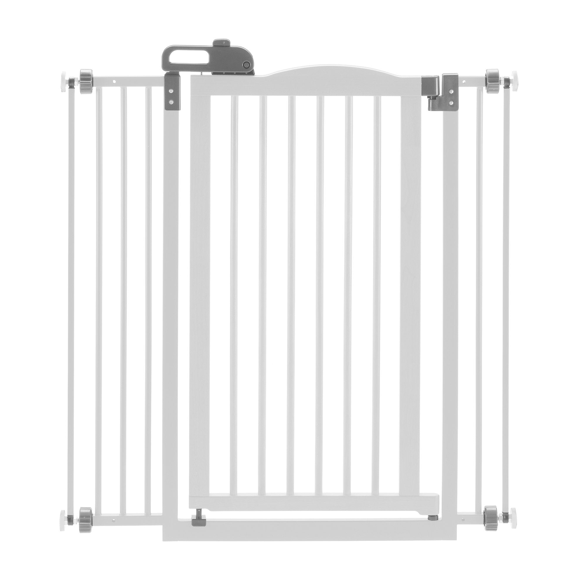 Richell Tall One-Touch Pet Gate II, Dog gate, Dog gate, 38.4" H Tall pet gate, origami white