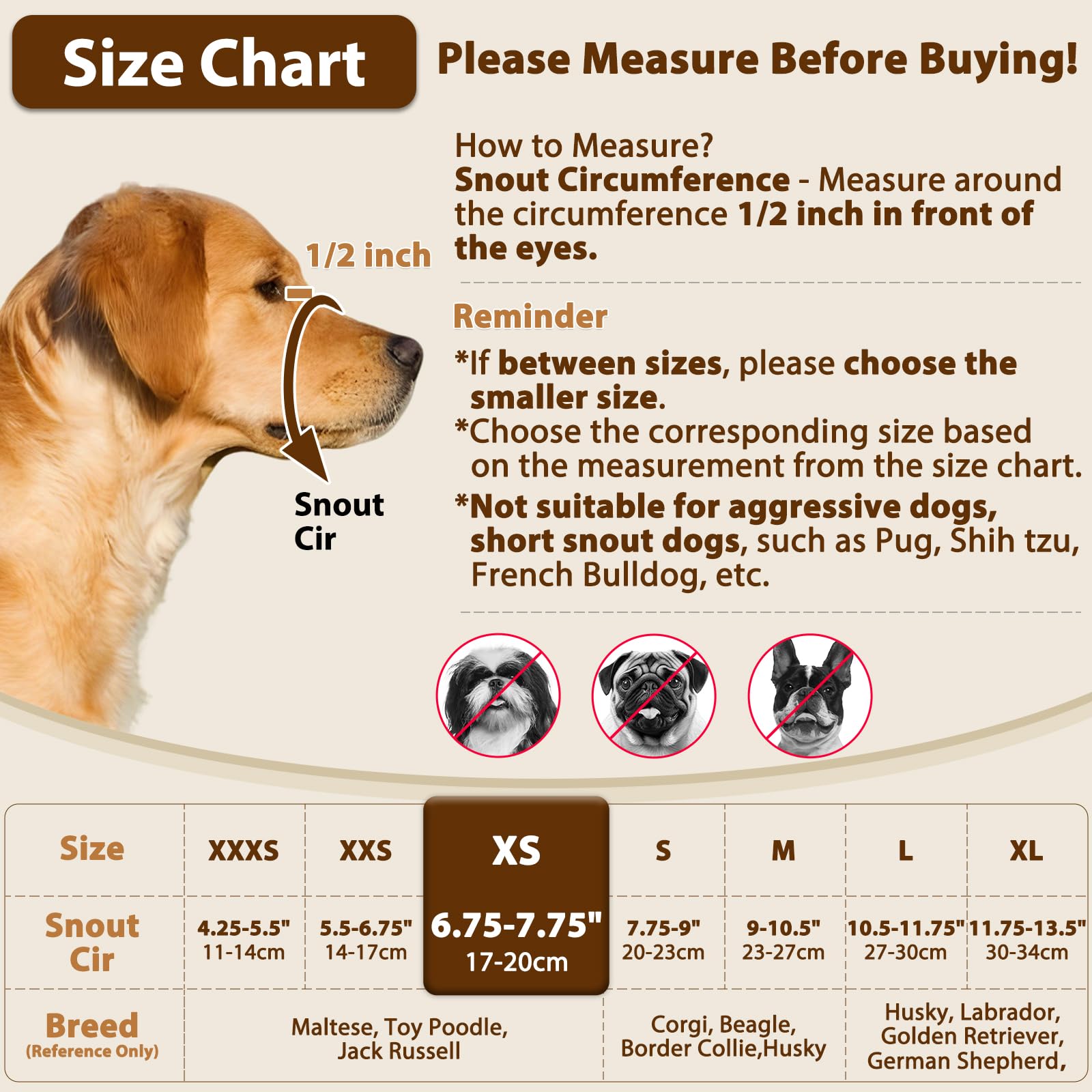 Crazy Felix Nylon Dog Muzzle for Small Medium Large Dogs, Air Mesh Breathable and Drinkable Pet Muzzle for Anti-Biting Anti-Bark