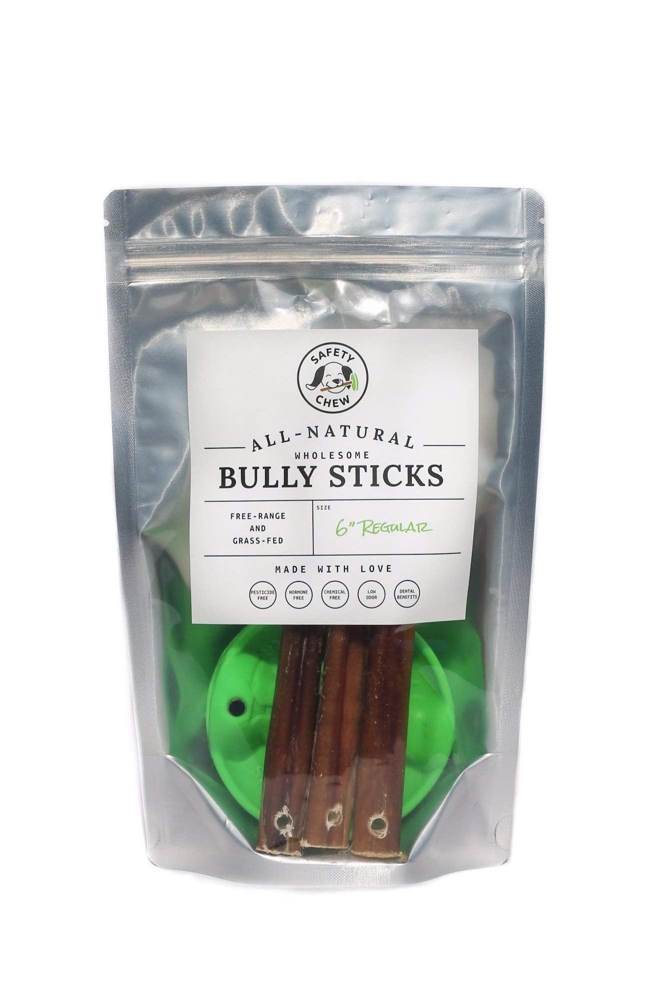 Bully Stick Holder | Made in USA | All-Natural Free-Range Dog Chews | SafetyChew Starter Pack