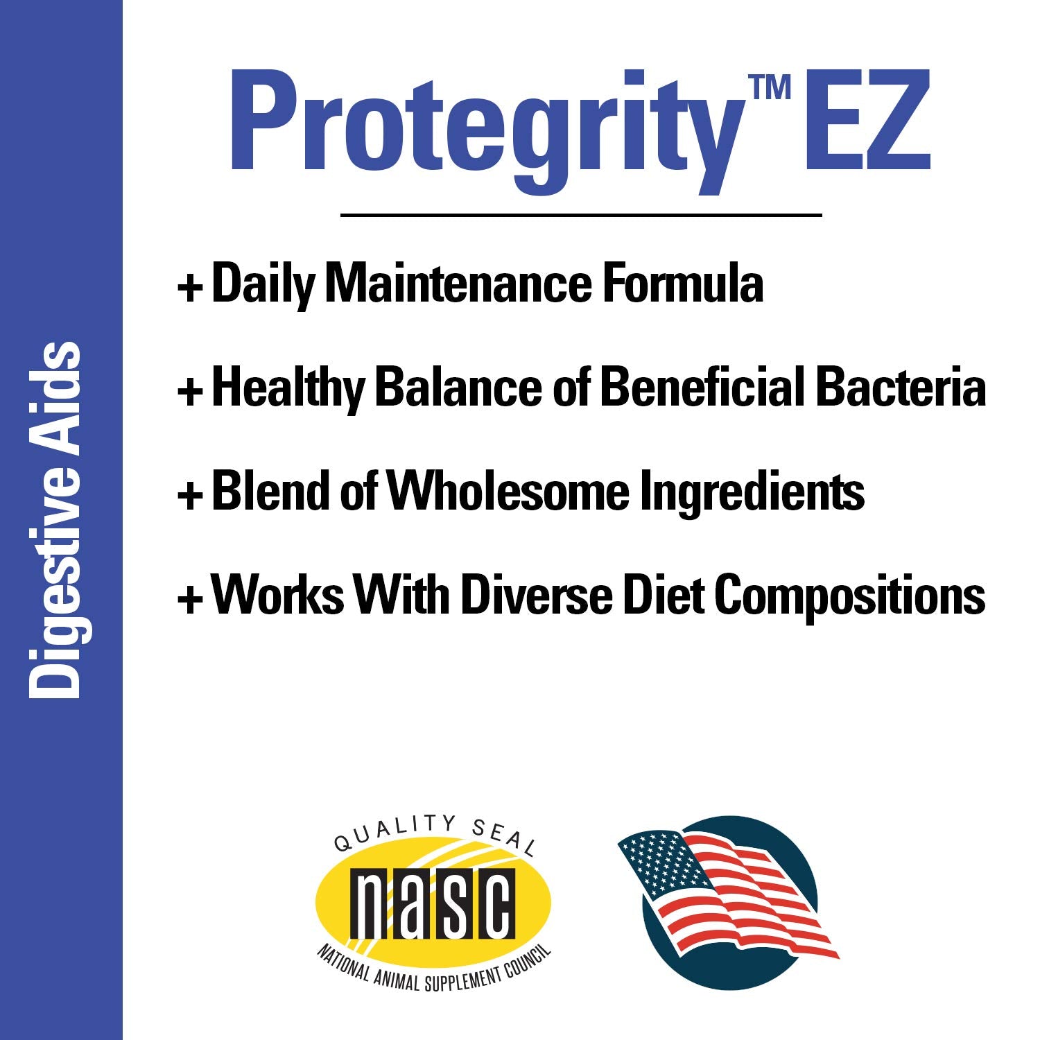 Vet Classics Protegrity EZ Probiotic Health Supplements for Dogs, Cats - Dog Digestive Support, Pet Gastrointestinal Health, Cat