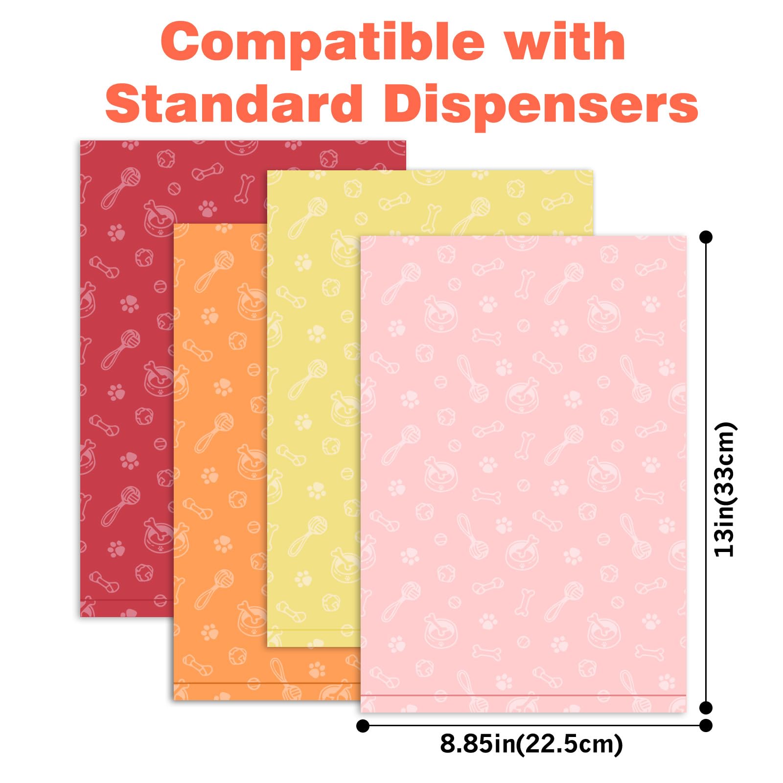 Dog Poop Bags Rolls 240 Count: Doggie Bags With Dispenser - Unscented Extra Thick & Leak Proof Doggy Waste