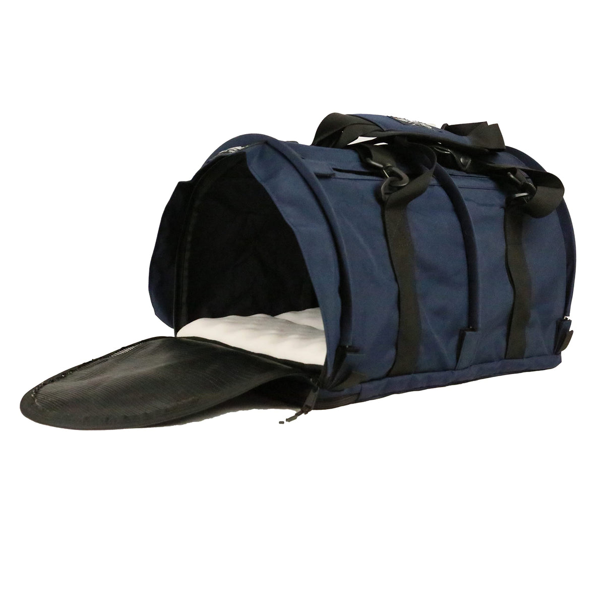 Sturdibag Xl Pet Travel Carrier: Flexible Height For Cat And Dog Soft Sided With Safety Clips And Seatbelt Straps | Navy, 20' X 16' X 12' (Pn: Sb3-Pro-N)