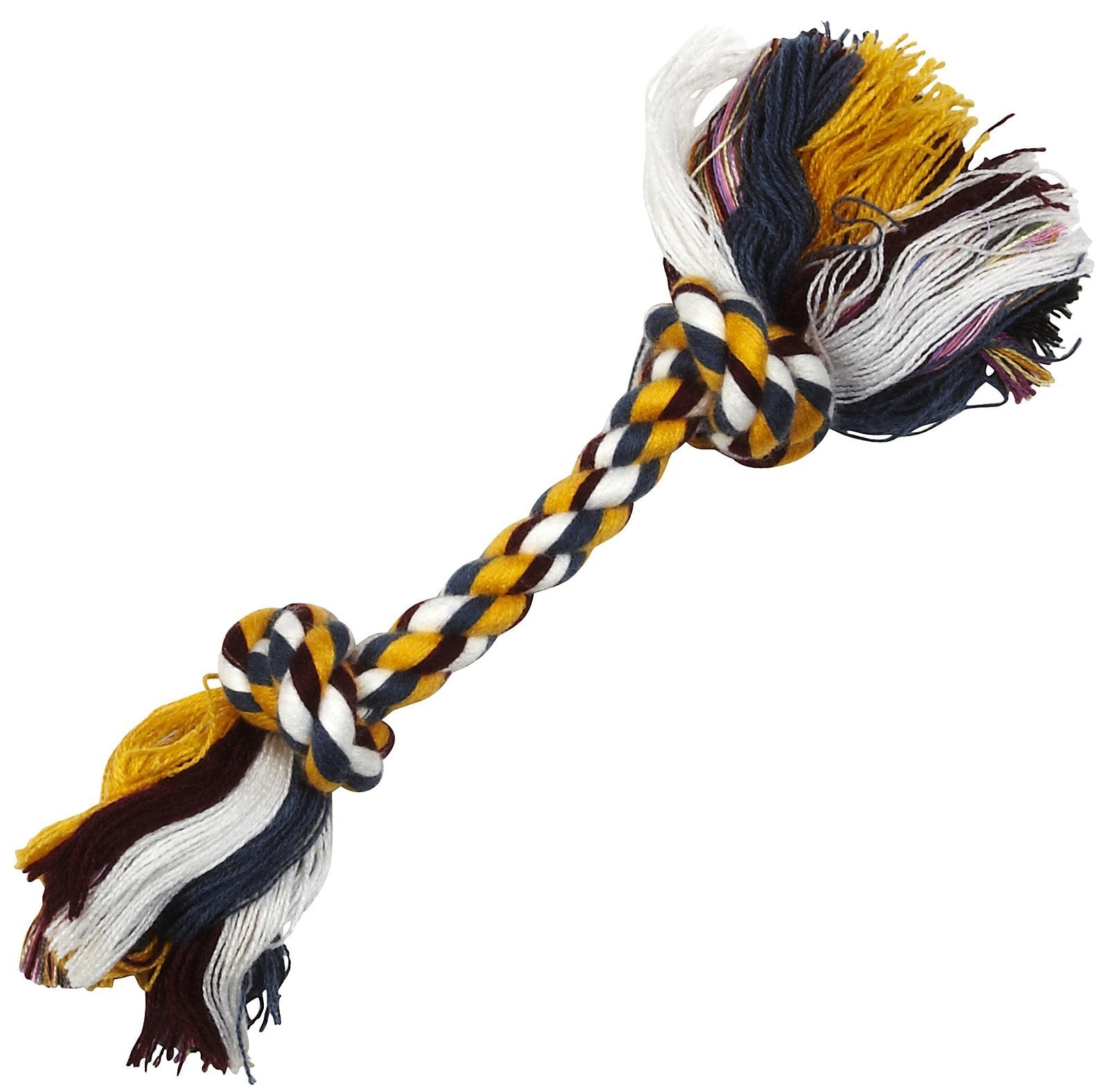 Multicolor Booda Bone - Cotton Bone - Small For Dogs 8 To 18 Pounds - 12' Long