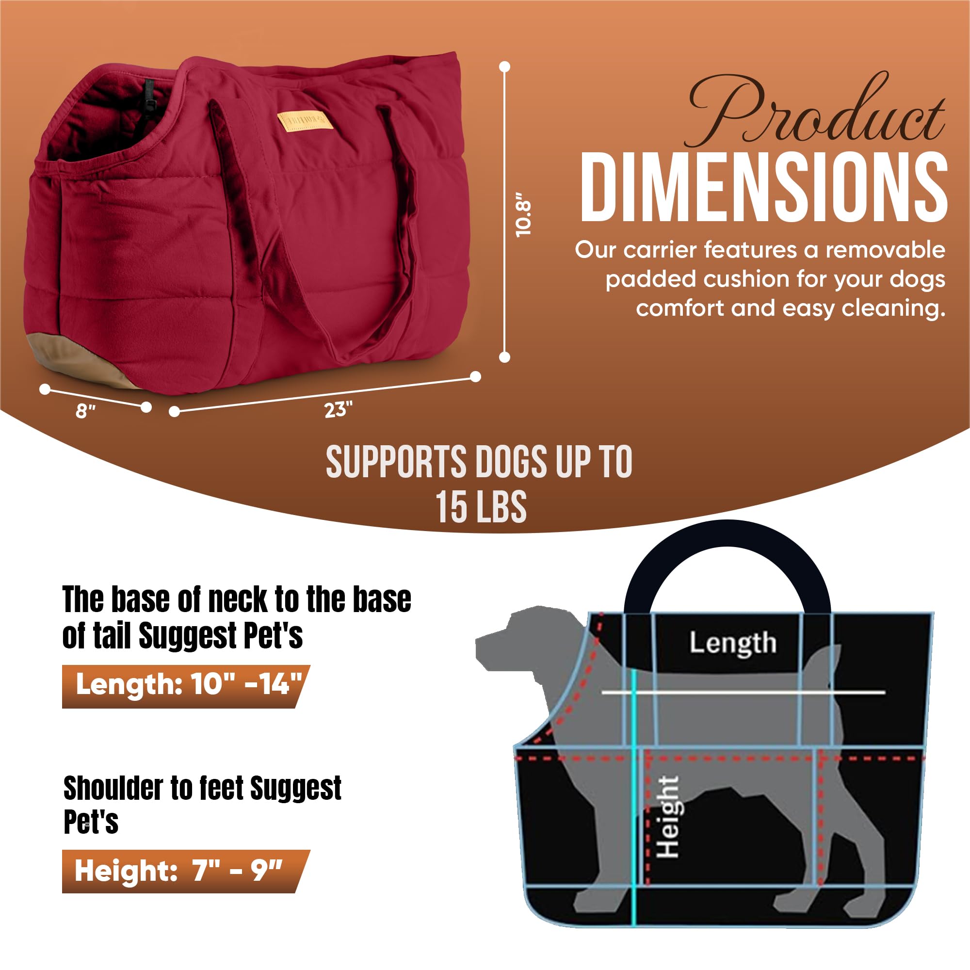 Noblepup Cozy Plush Dog Purse Carrier For Small Dogs - Dog Carrier Purse With Secure Harness Clip, Dog Tote Bag For Small Dogs A