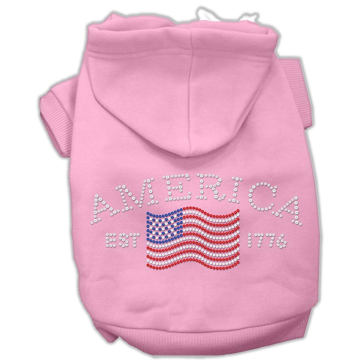 Mirage Pet Products 10-Inch Classic American Hoodies, Small, Pink