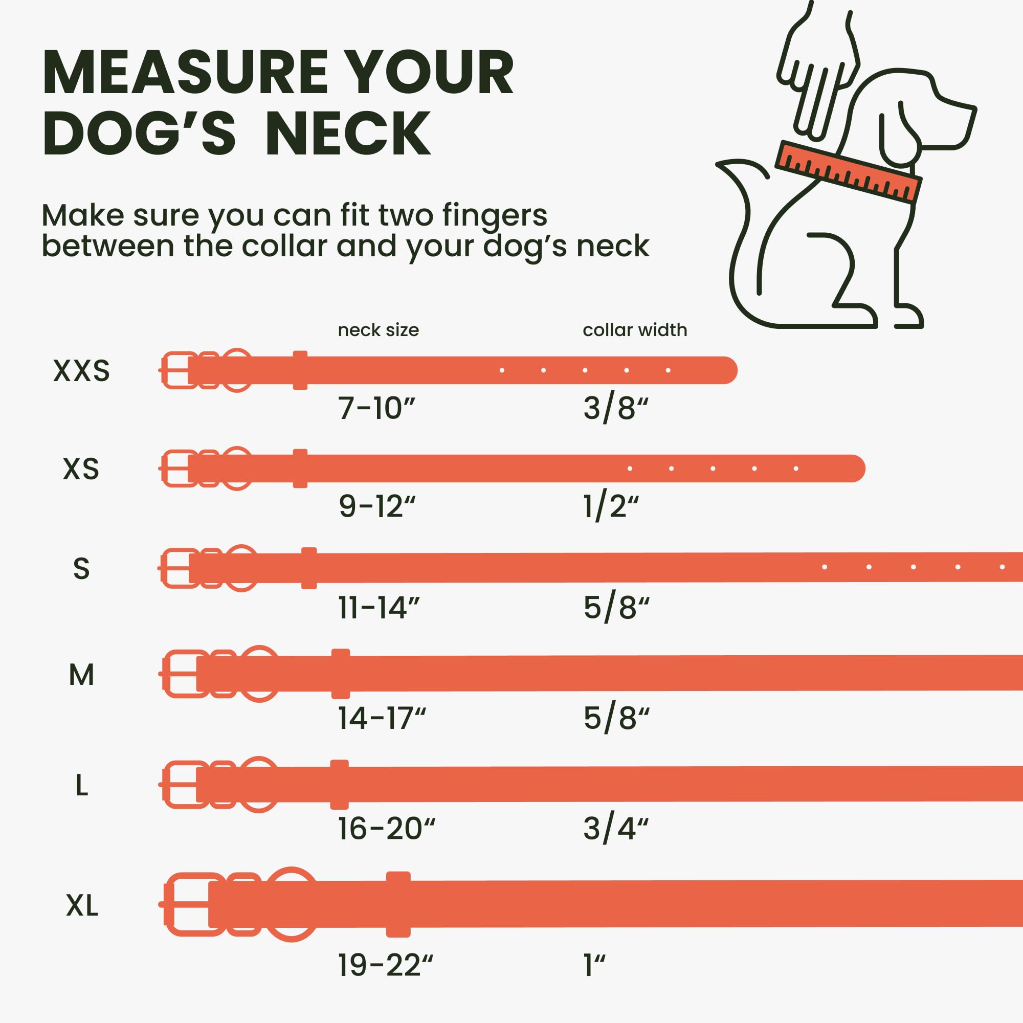 Rolled Leather Dog Collar Soft Round Collars, Id Tag For Small Medium Large Dogs (14-17 Inch, Orange)