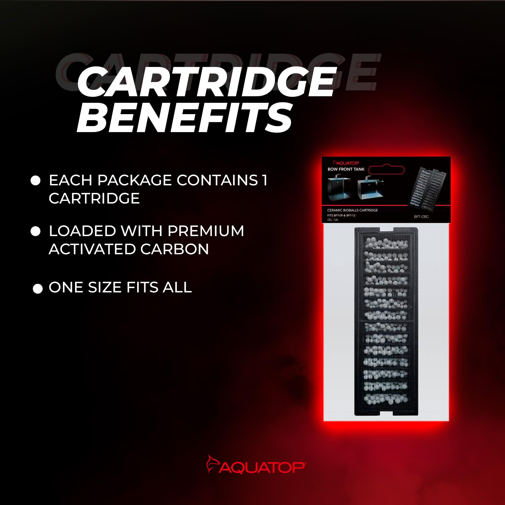 Aquatop Premium Ceramic Bioballs Cartridge 1-Pk For Bft-08 & Bft-13 Tanks Bft-Cbc