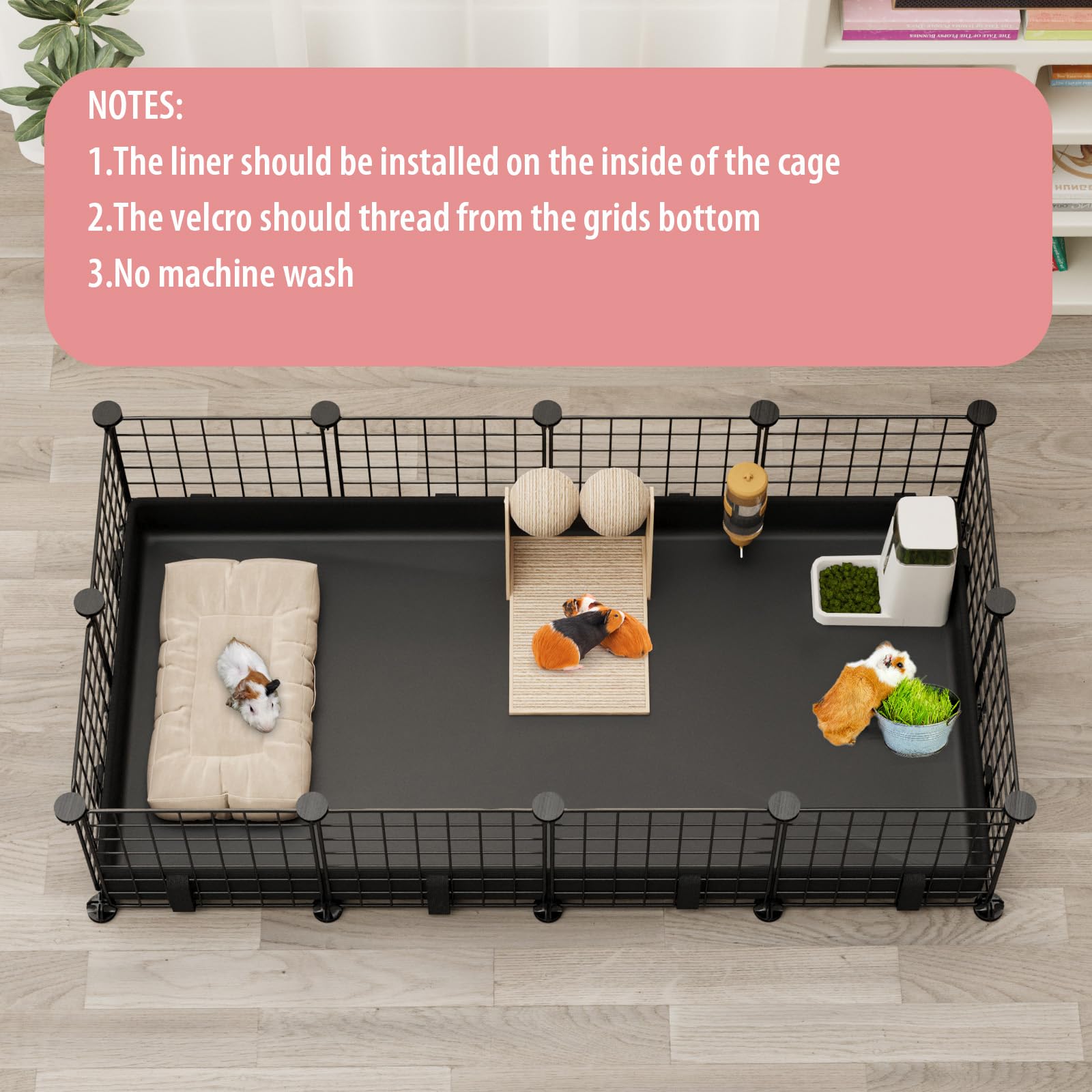 Small Animal Playpen With Waterproof Mat,Guinea Pig Cages,C&C Cage For Hamster,Rabbit,Bunny,Hedgehog,Chinchilla,Ferret,Indoor Ou