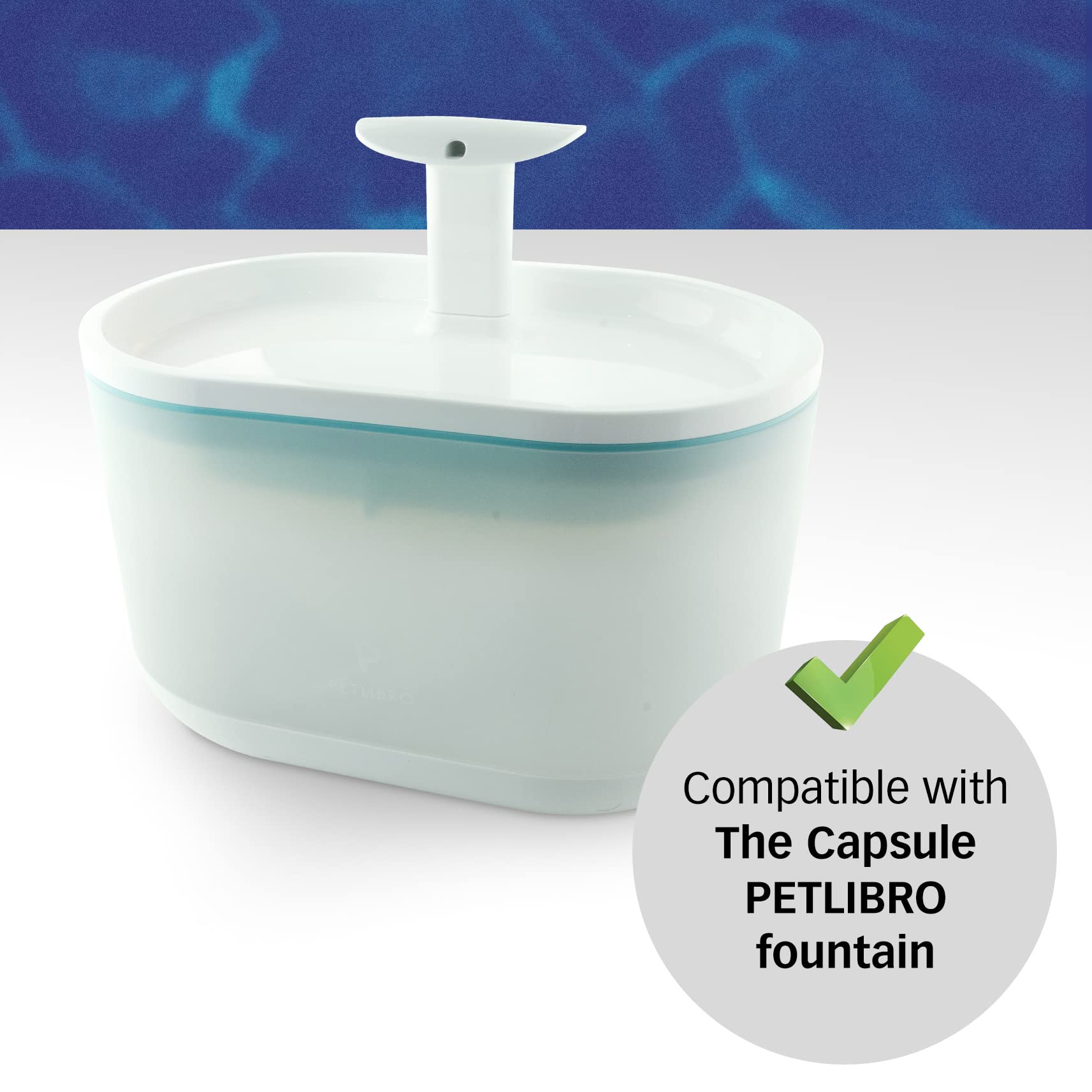 Pet Standard Replacement Filter Compatible With Petlibro Bpa-Free Capsule Pet Water Fountain, 71Oz/2.1L, Pack Of 12