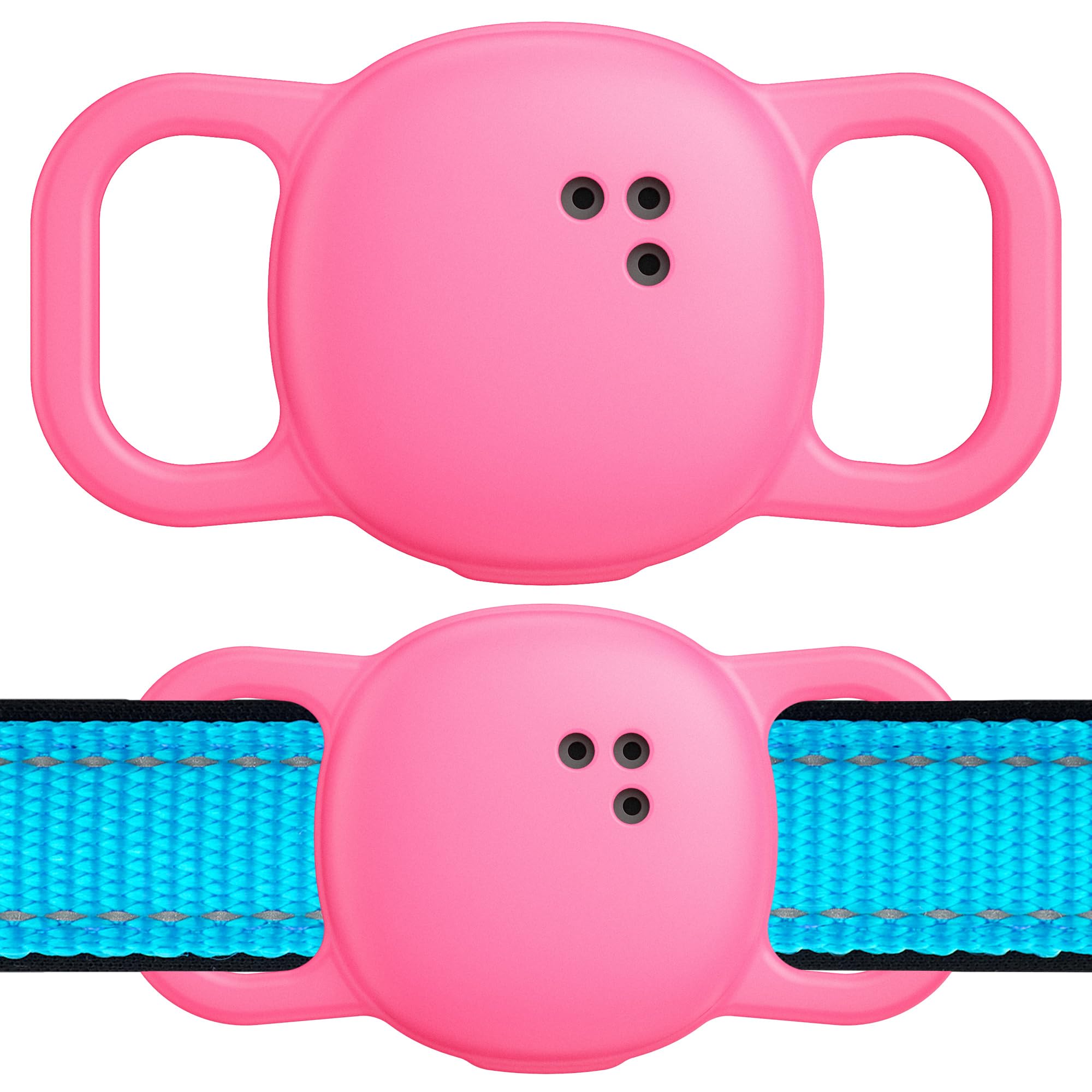 Ddj For Tile Life360 Sticker (2024) Tracker Cat Collar Case, 2-Pack Silicone Anti-Lost Protective Cover Tile Tracker Holder For 