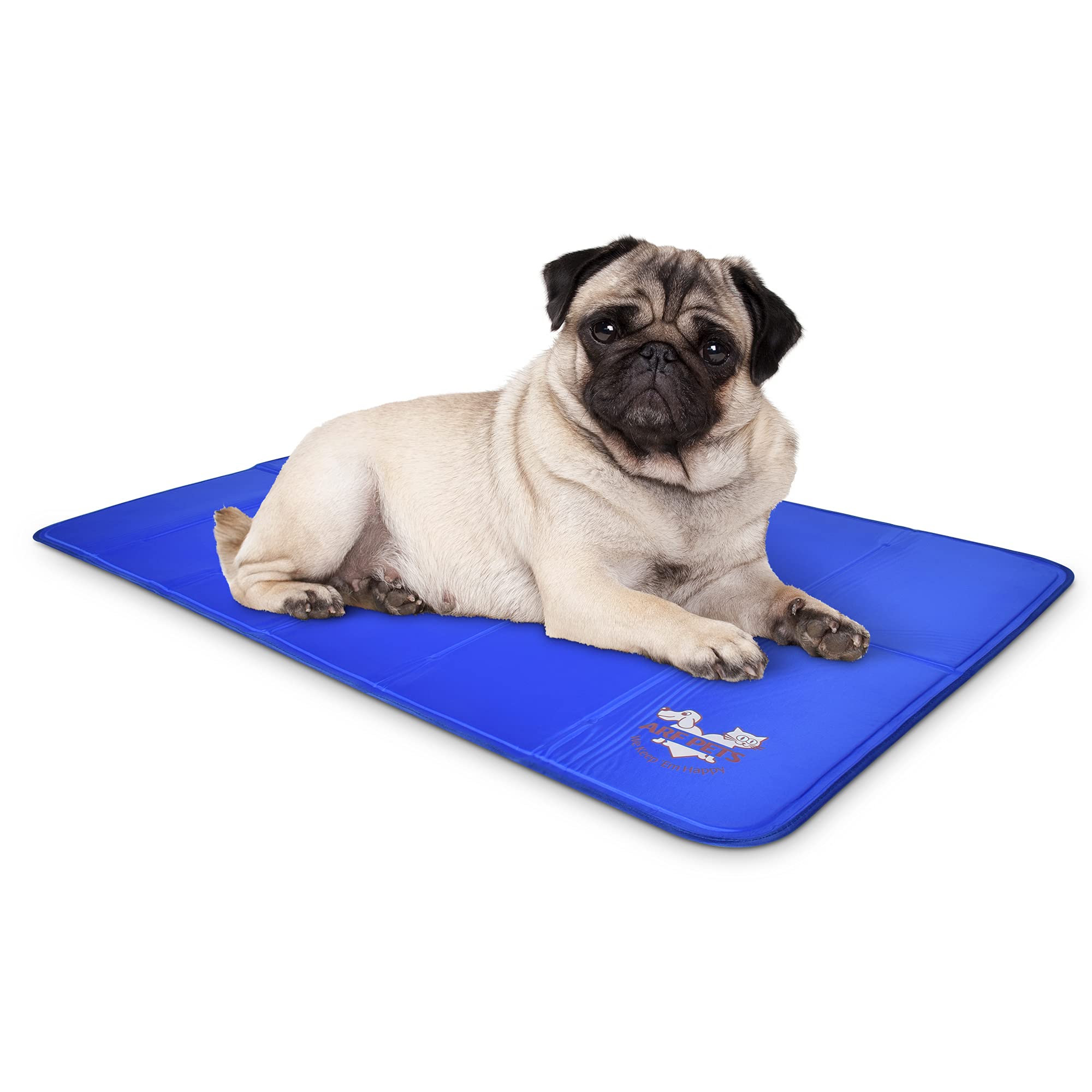 Arf Pets Dog Cooling Mat 23” X 35” Pad For Kennels, Crates, Beds, Non-Toxic, Durable Solid Self Cooling Gel No Refrigeration Or Electricity Needed