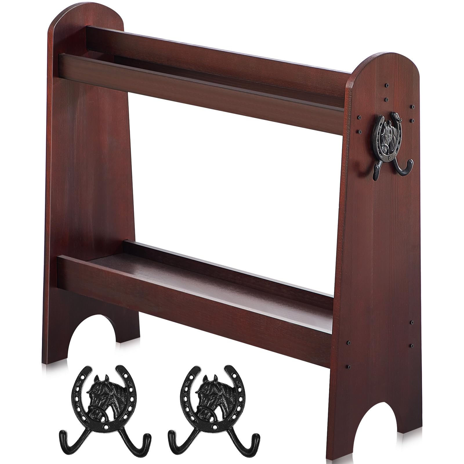 Threehoney Pine Wood Saddle Rack Saddle Stand For English And Western Saddles Horse Tack Organizers Horse Supplies Accessories E