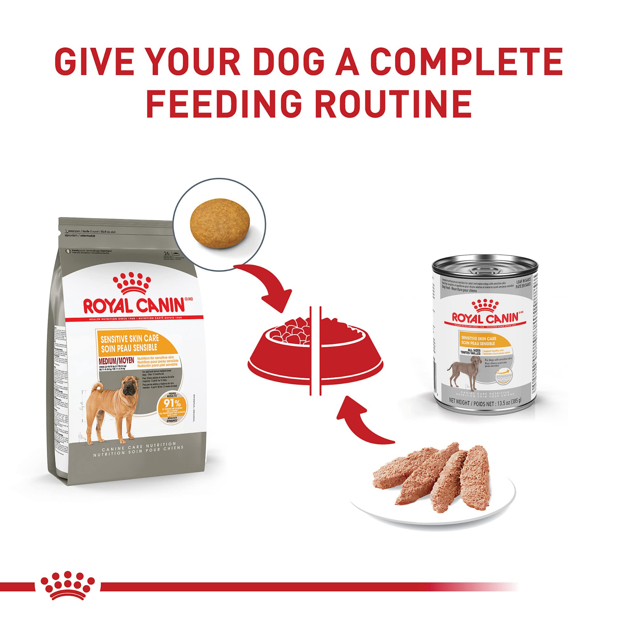Royal Canin Medium Sensitive Skin Care Dry Dog Food, 6 lb bag