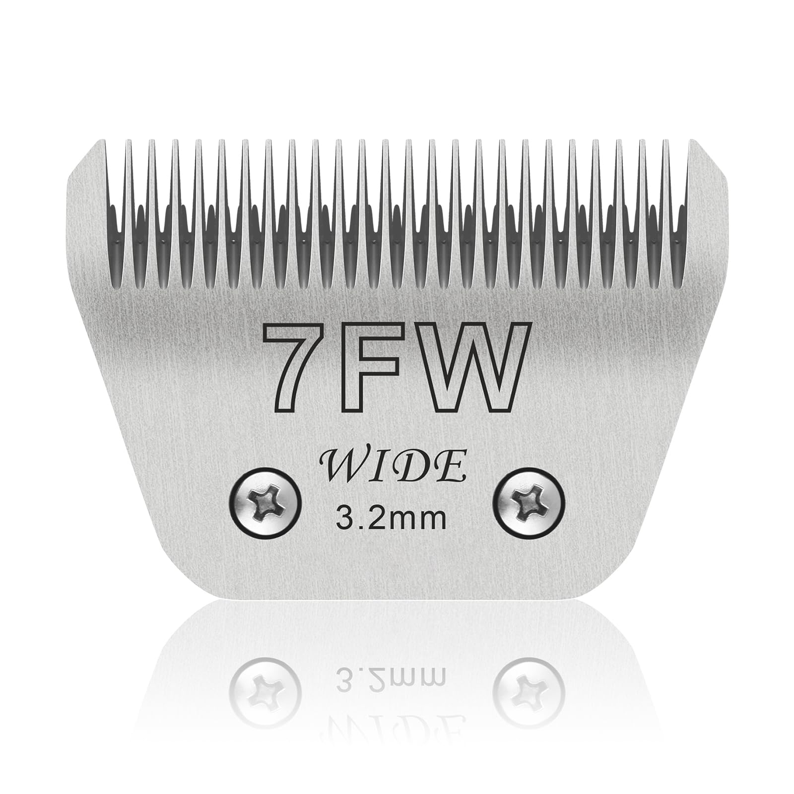 7FW Wide Pet Dog Grooming Detachable Blades,Compatible with Andis,Oster A5,Wahl KM10 Clippers,Cut Length 1/8''(3.2mm)