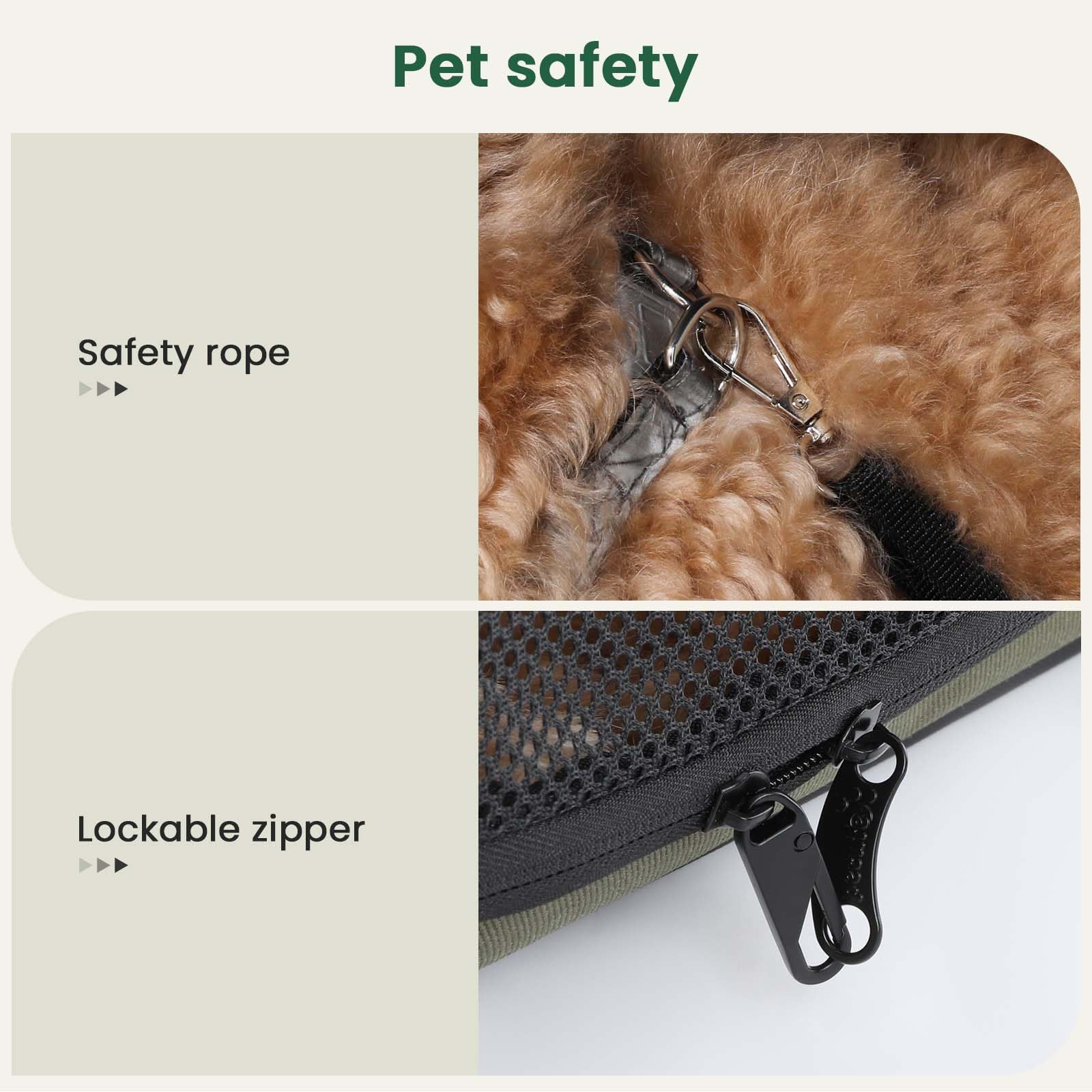 Dog Car Carrier Light Weight, Dog Carrier For Car, Portable Dog Car Crate With Breathable Windows, Foldable Pet Carrier For Both