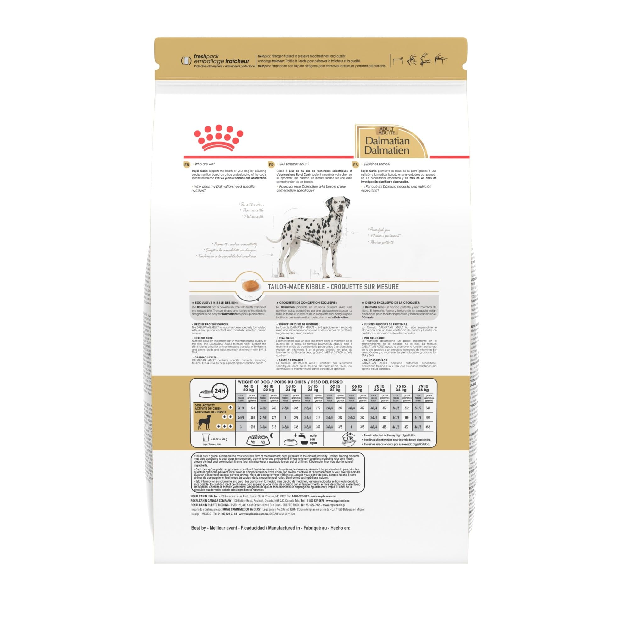 Royal Canin Dalmatian Adult Dry Dog Food, 30 lb Bag - Breed Health Nutrition, Model 520730