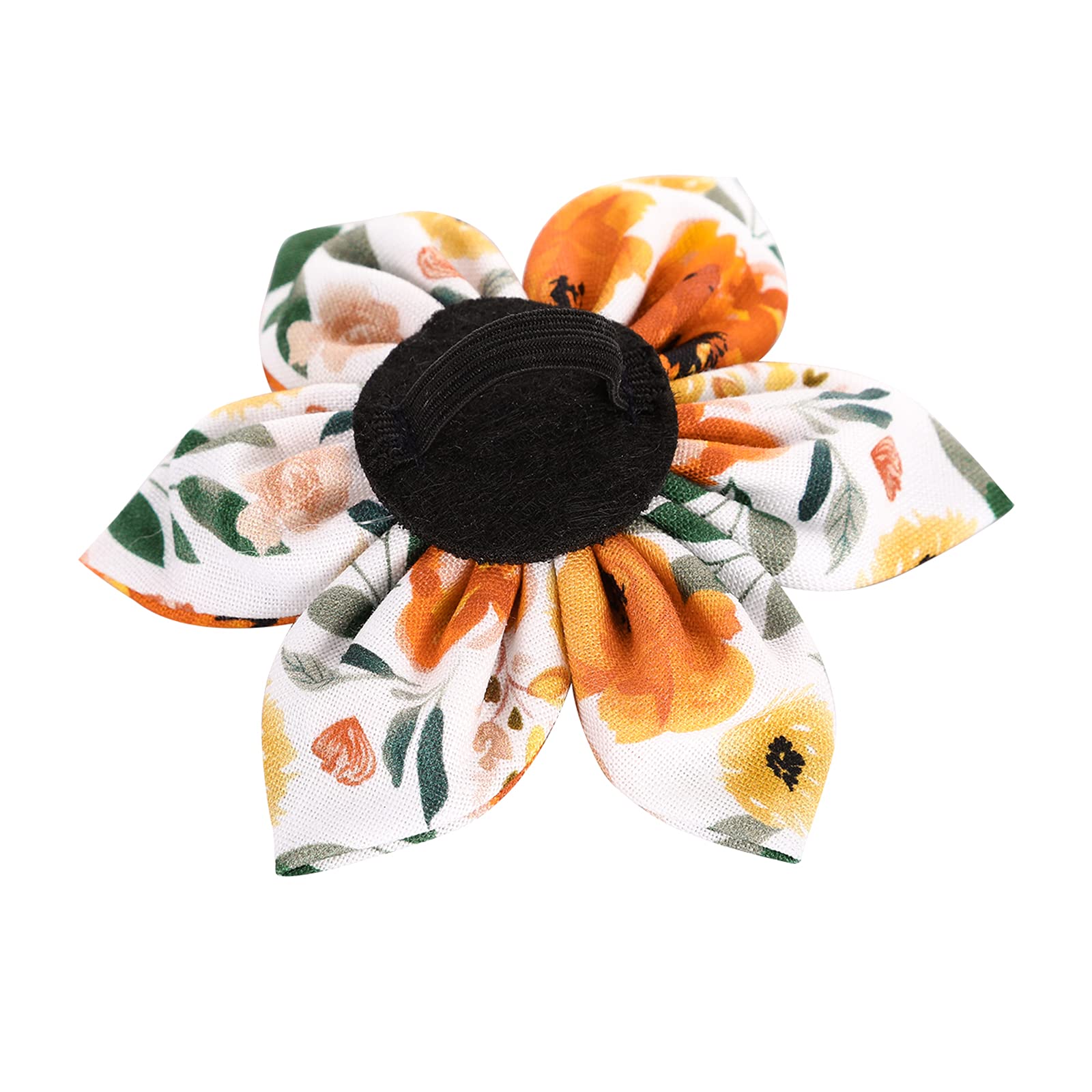 Elegant Little Tail Floral Girl Dog Collar For Female Dogs, Pet Collar Adjustable Dog Collars With Flower Gift For X-Small Dogs And Cats