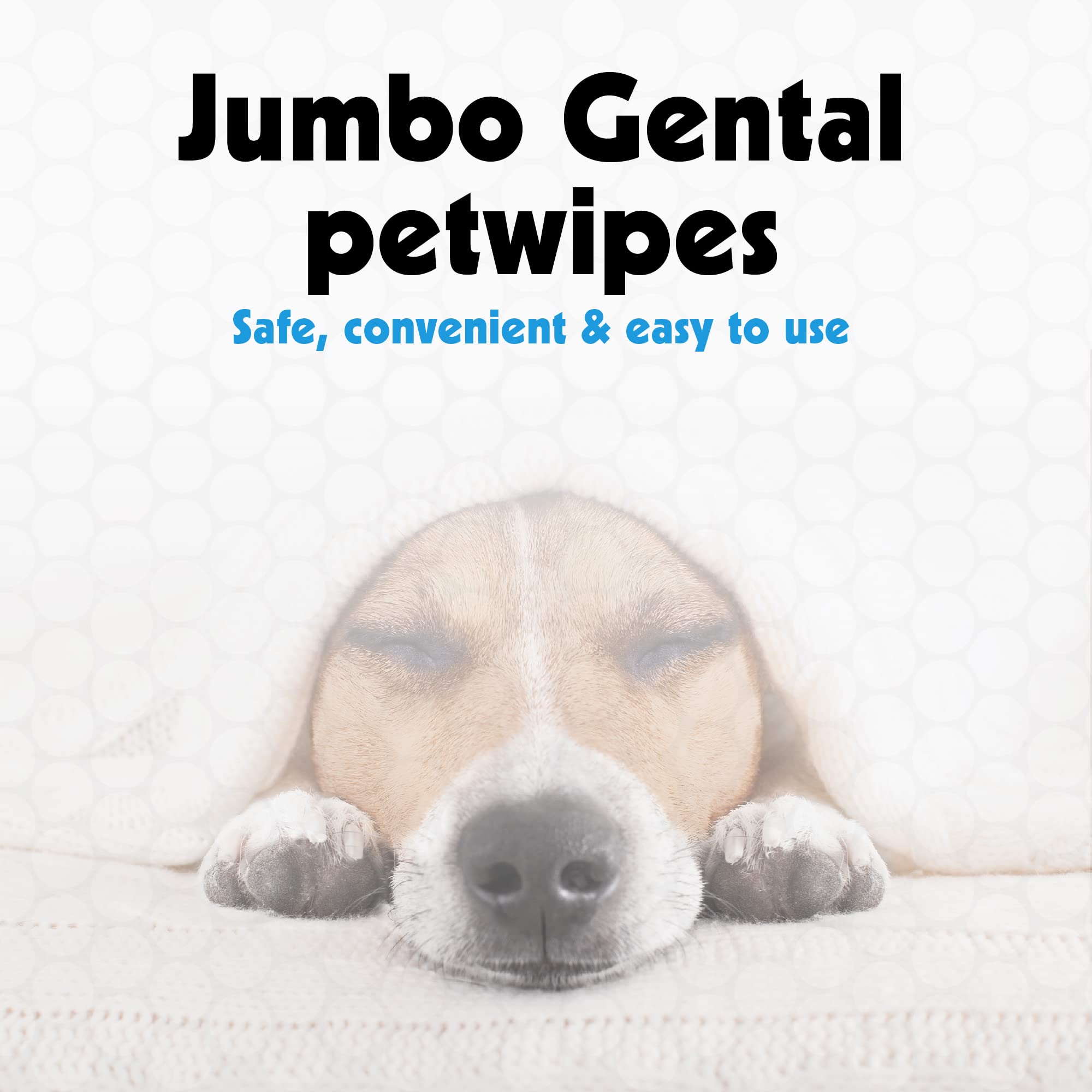 Petkin Jumbo Pet Eye Wipes, 80 Extra Moist Wipes - Gentle Eye Cleansing Wipes Remove Dirt, Discharge, & Tear Stains - Safe, Conv