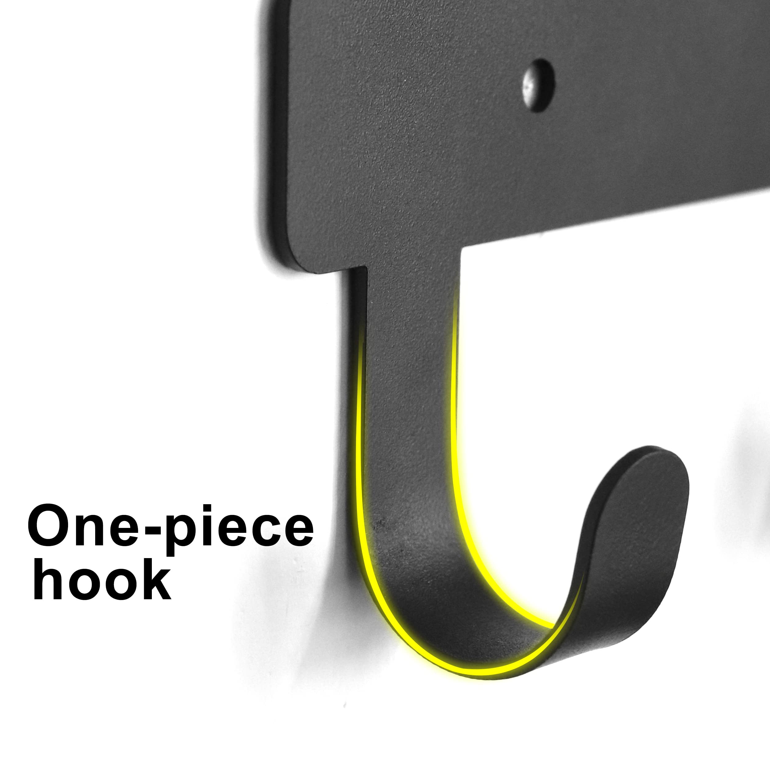 PET ARTIST Dog Leash Holder for Wall, Metal Dog Leash Hooks for Wall Decorative, Dog Leash Hanger Organizer Wall Mount with 5 Ho