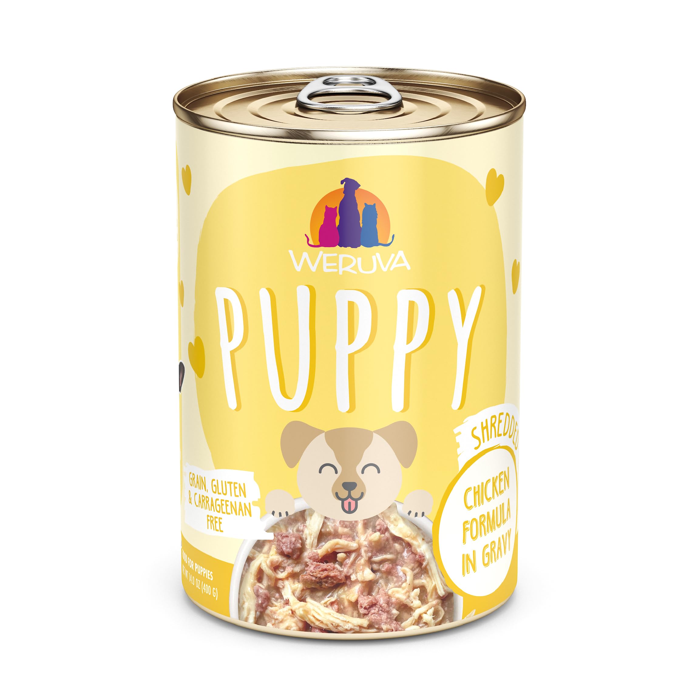 Weruva Puppy, Chicken Formula in Gravy, 14oz Can, Pack of 10