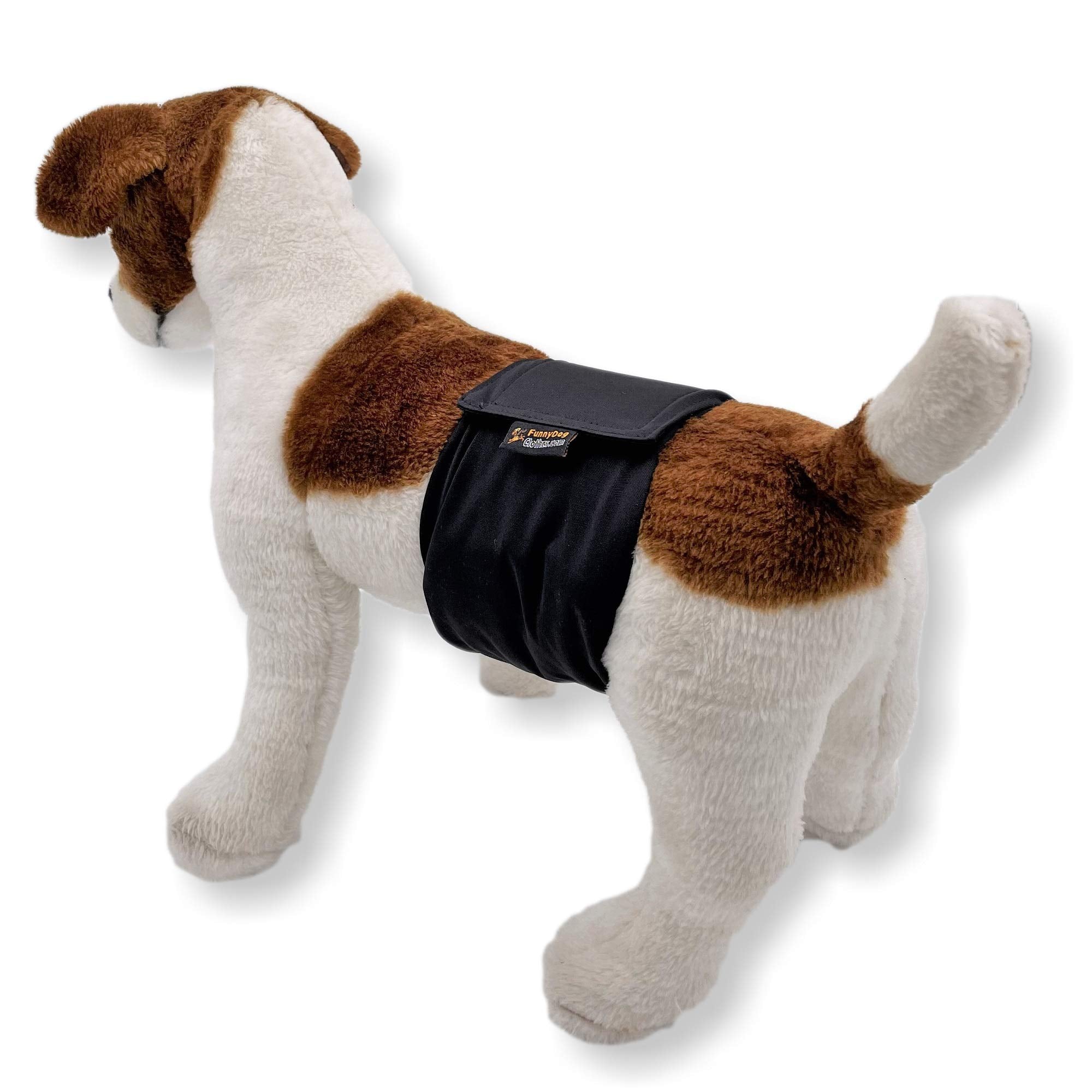 Pack of 3 or 6 Male Dog Diapers 4 - Layers of Absorbent Pads Waterproof Leak Proof Belly Band Wrap Washable (XL: Waist 20 - 26,