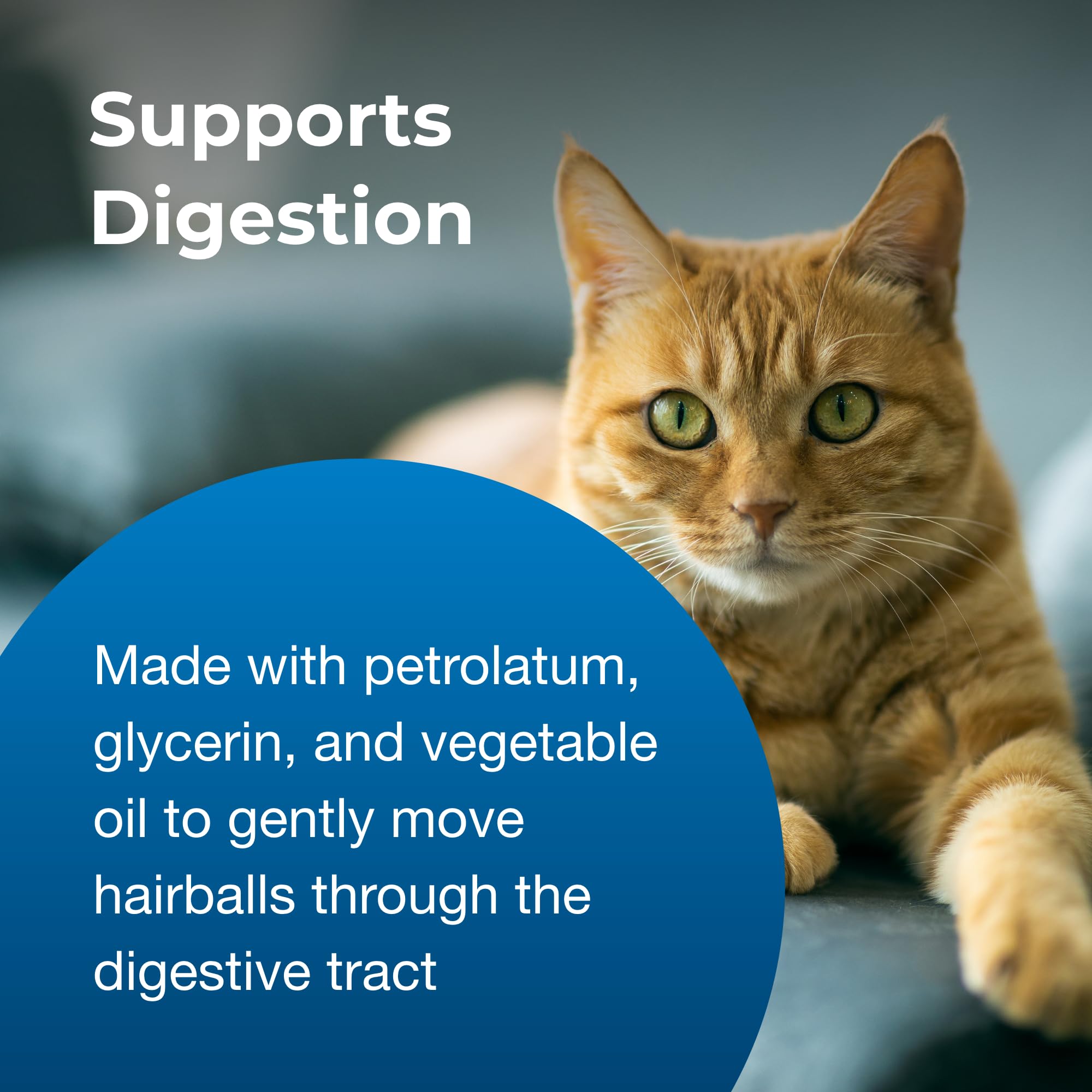 PetAg Hairball Solution Gel Supplement for Cats - 3.5 oz - 2 Pack - Effective Hairball Remedy for Cats
